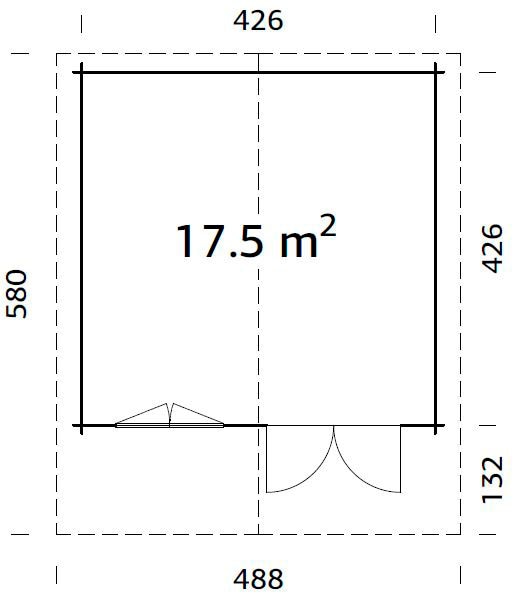 Palmako Gartenhaus »B_ritta«, 17,5 qm