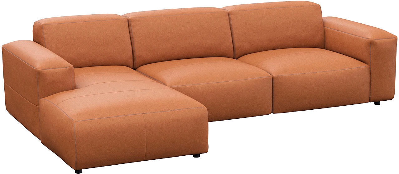 FLEXLUX Ecksofa "Lucera bequem und komfortabel durch hochwertigen Sitzaufba günstig online kaufen