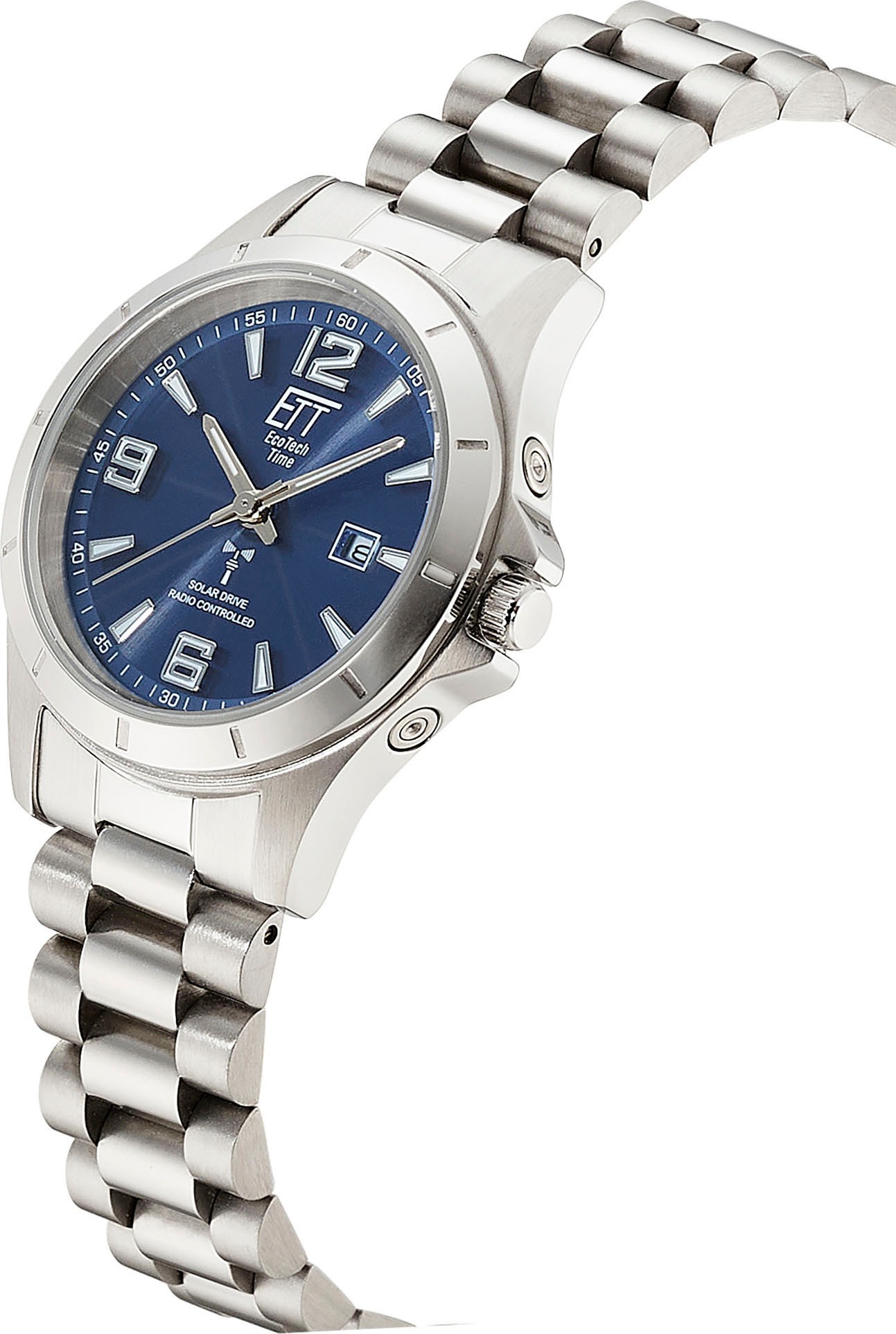 ETT Funkuhr »Gobi Lady«, Armbanduhr, Solar, Damenuhr, Edelstahlarmband, analog