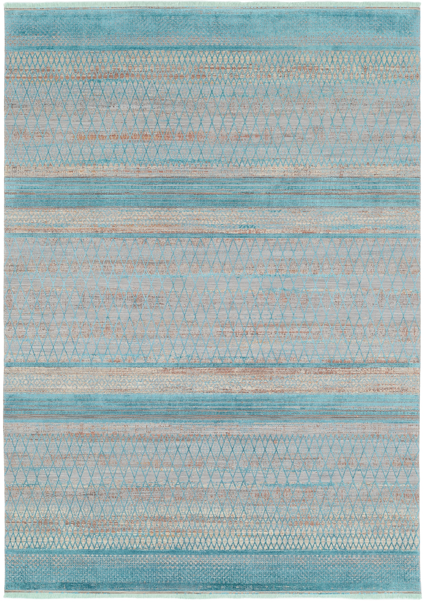 OCI DIE TEPPICHMARKE Teppich »FARBEN MASTER«, rechteckig, 8 mm Höhe, Klassisches Muster, eingefasst, in 3-D-Optik