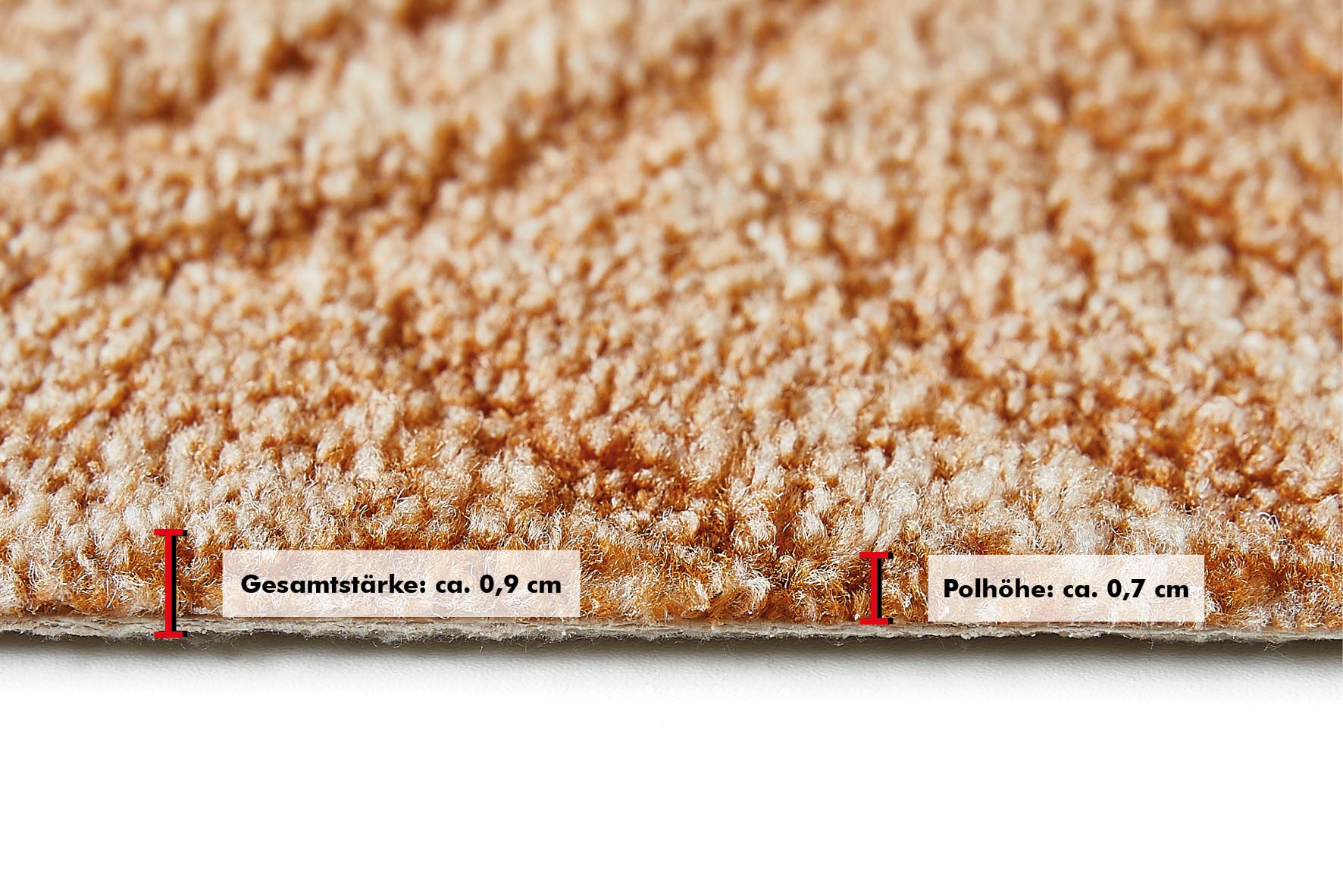 5. Bild von Andiamo Teppichboden »Coupon Amberg«, rechteckig, Breite 300, 400 oder 500 cm, Hoch-Tief Effekt, strapazierfähig