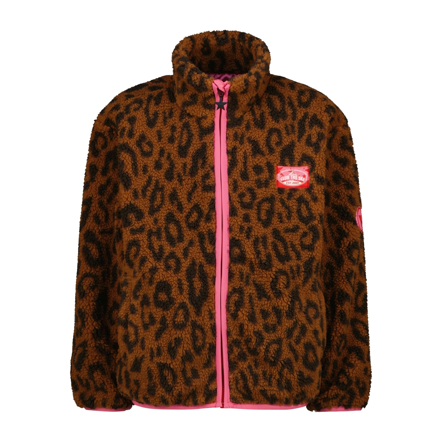 Vingino Fleecejacke »Tarly« modisch bedruckt, Stehkragen