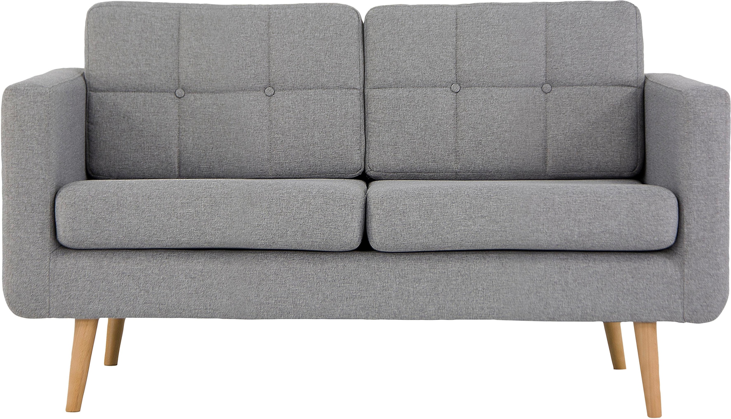 Home affaire 2-Sitzer »Brest« mit Knopfheftung und Steppung im Rücken, geradliniges Design