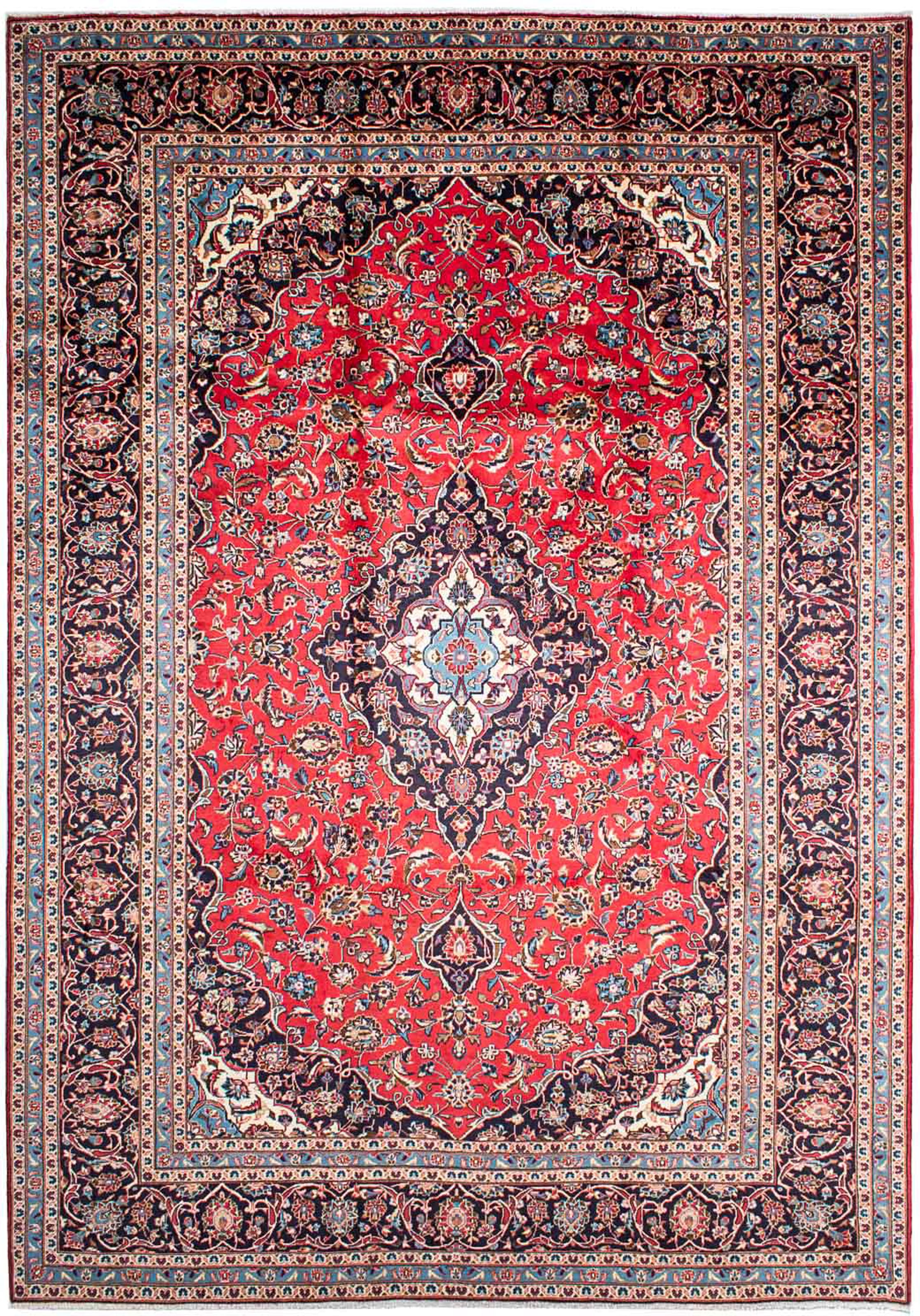 morgenland Orientteppich »Perser - Keshan - 348 x 246 cm - rot«, rechteckig günstig online kaufen