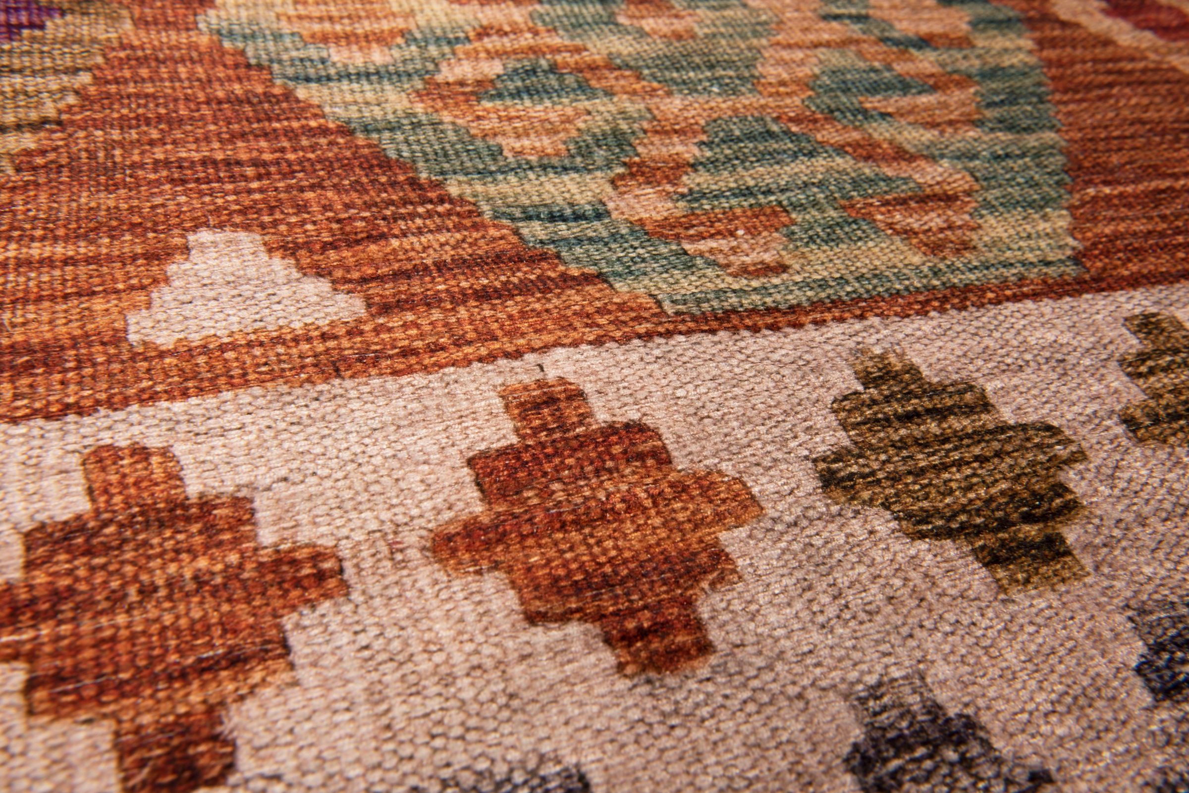 Gino Falcone Teppich »Cecilia 27596« rechteckig 3 mm Höhe Flachgewebe, bedruckt, ideal im Wohnzimmer & Schlafzimmer