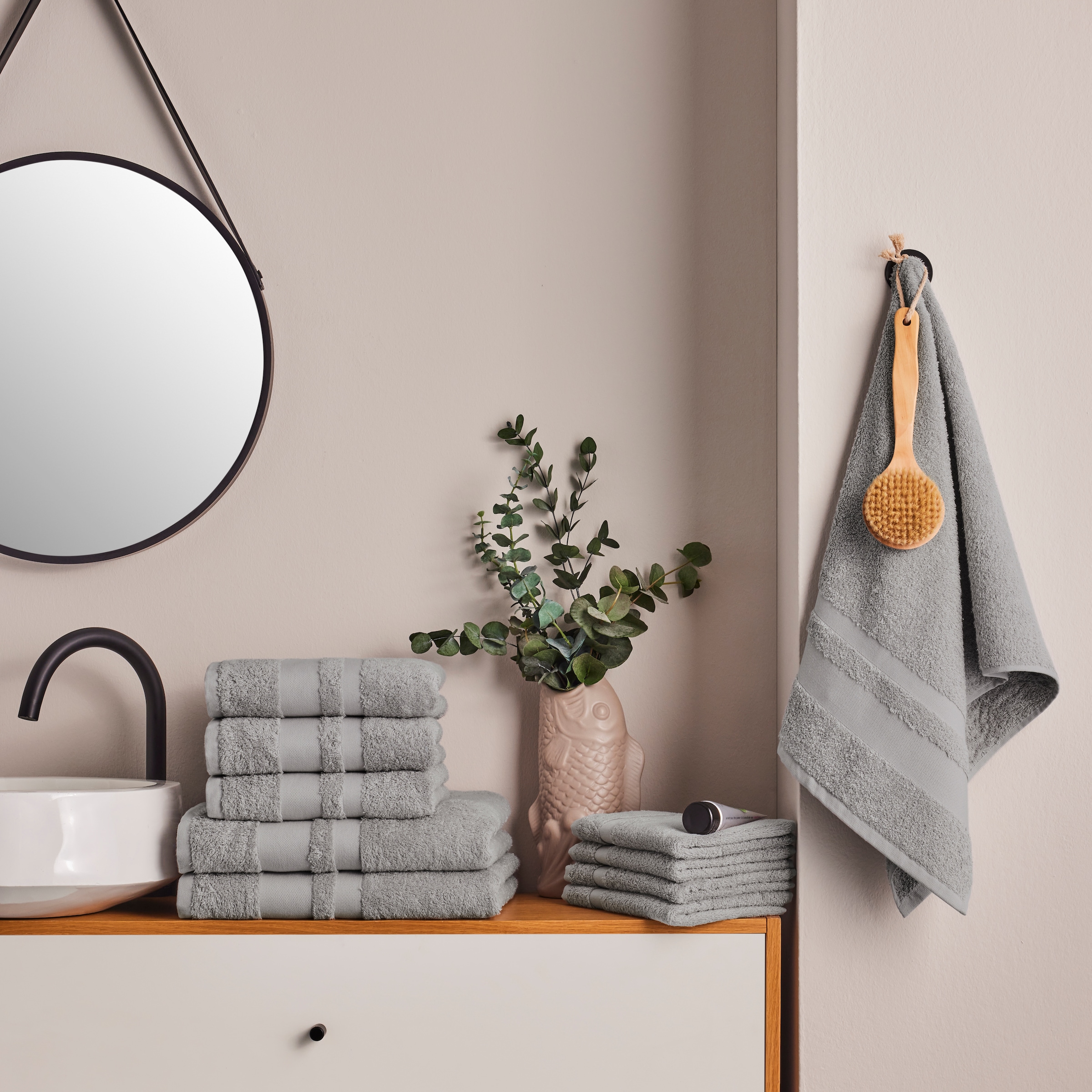 my home Handtuch Set »Vanessa, 10-tlg Handtuch-Set, in Standard- und Premium-Qualität, weich«, Set, 10 tlg., Walkfrottee, 100% Baumwolle, Duschtücher, Handtücher, Gästetücher, mit Bordüre