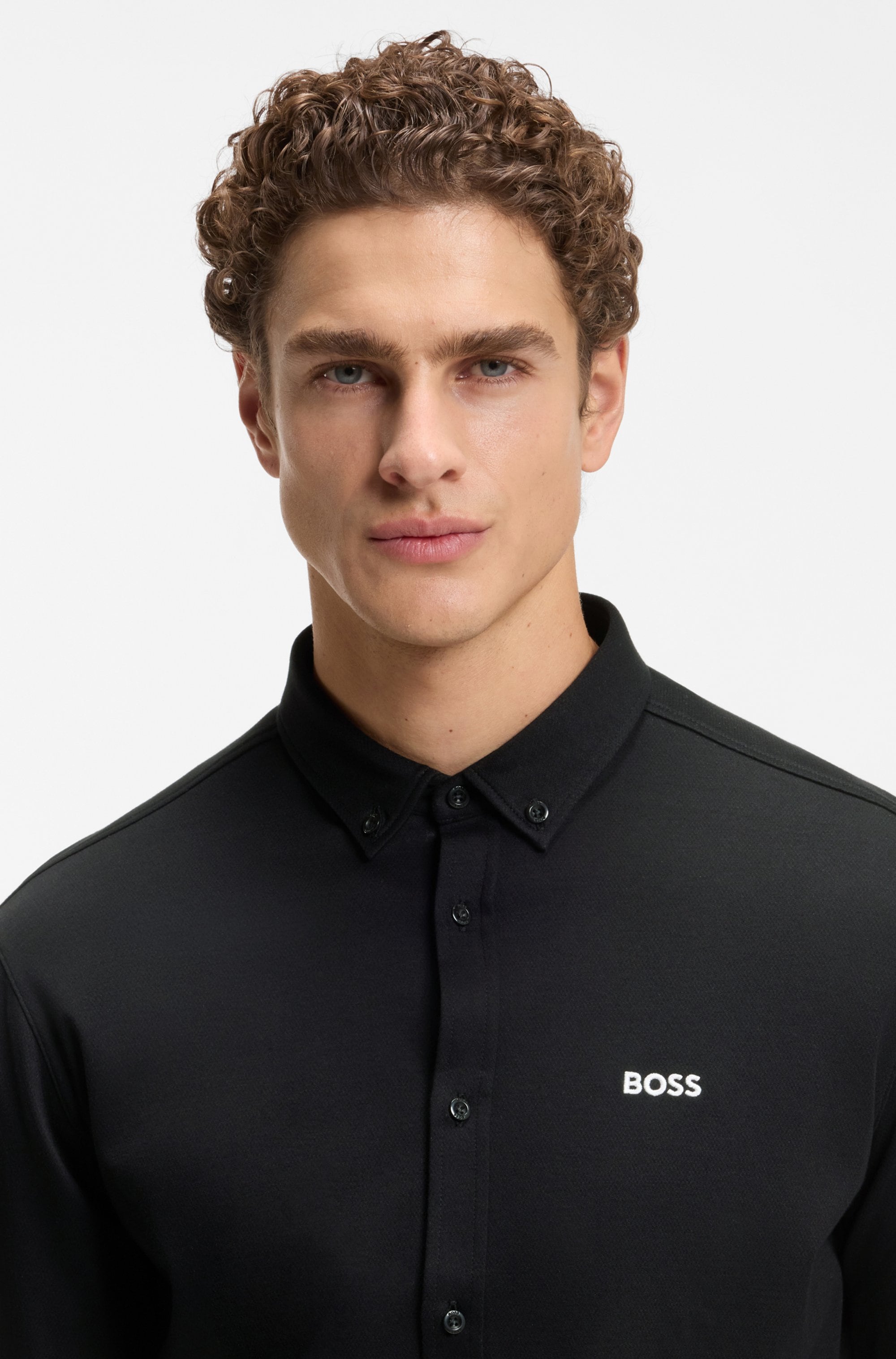 BOSS GREEN Langarmhemd »B MOTION L« mit Logo-Druck