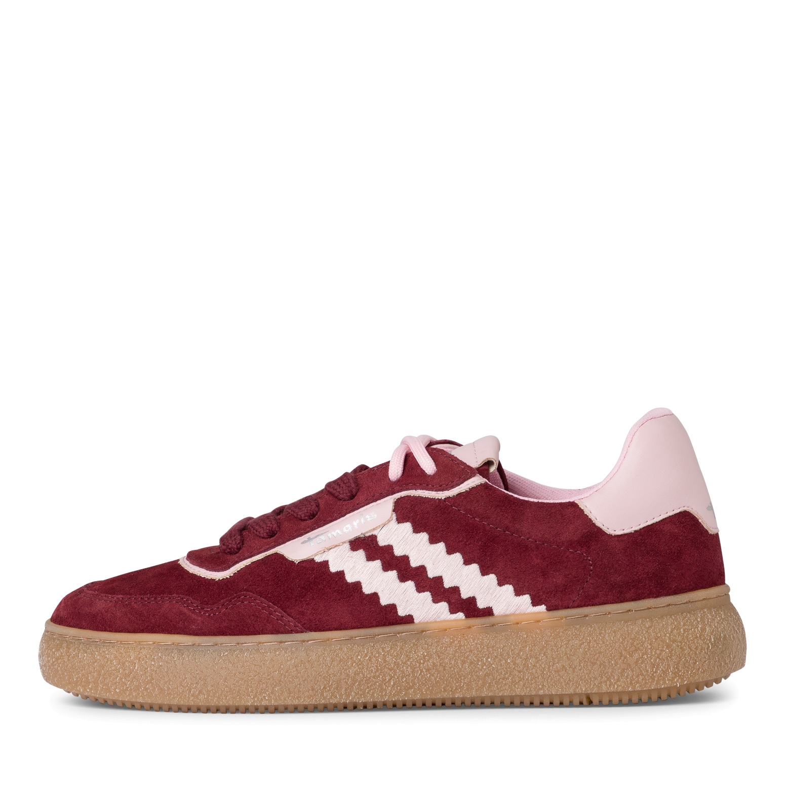 Tamaris Plateausneaker  , Freizeitschuh, Halbschuh, Schnürschuh mit Kontrastbesatz