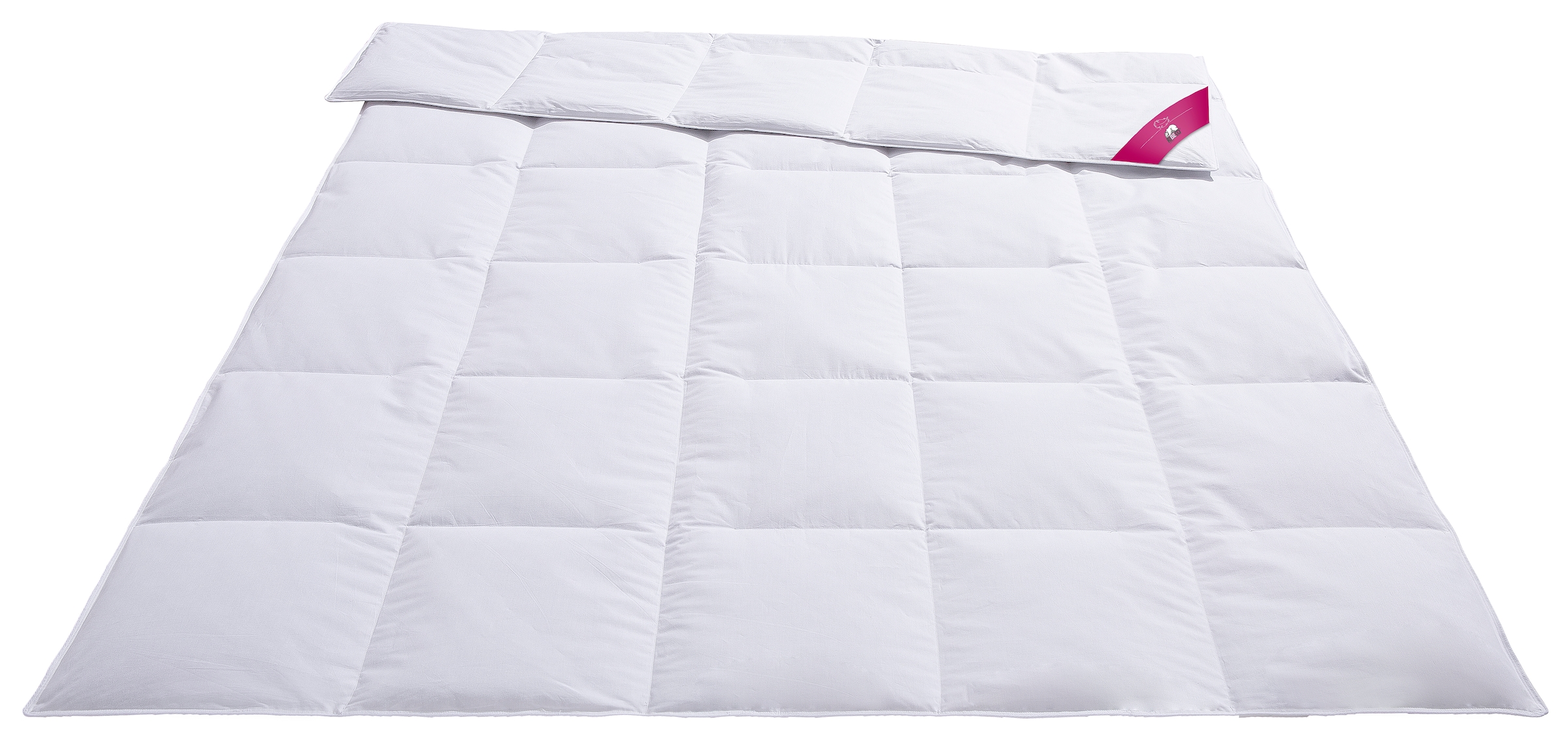 RIBECO Daunenbettdecke + Kopfkissen »Johanna« Wohlfühlkomfort mit den Vorzügen der Natur