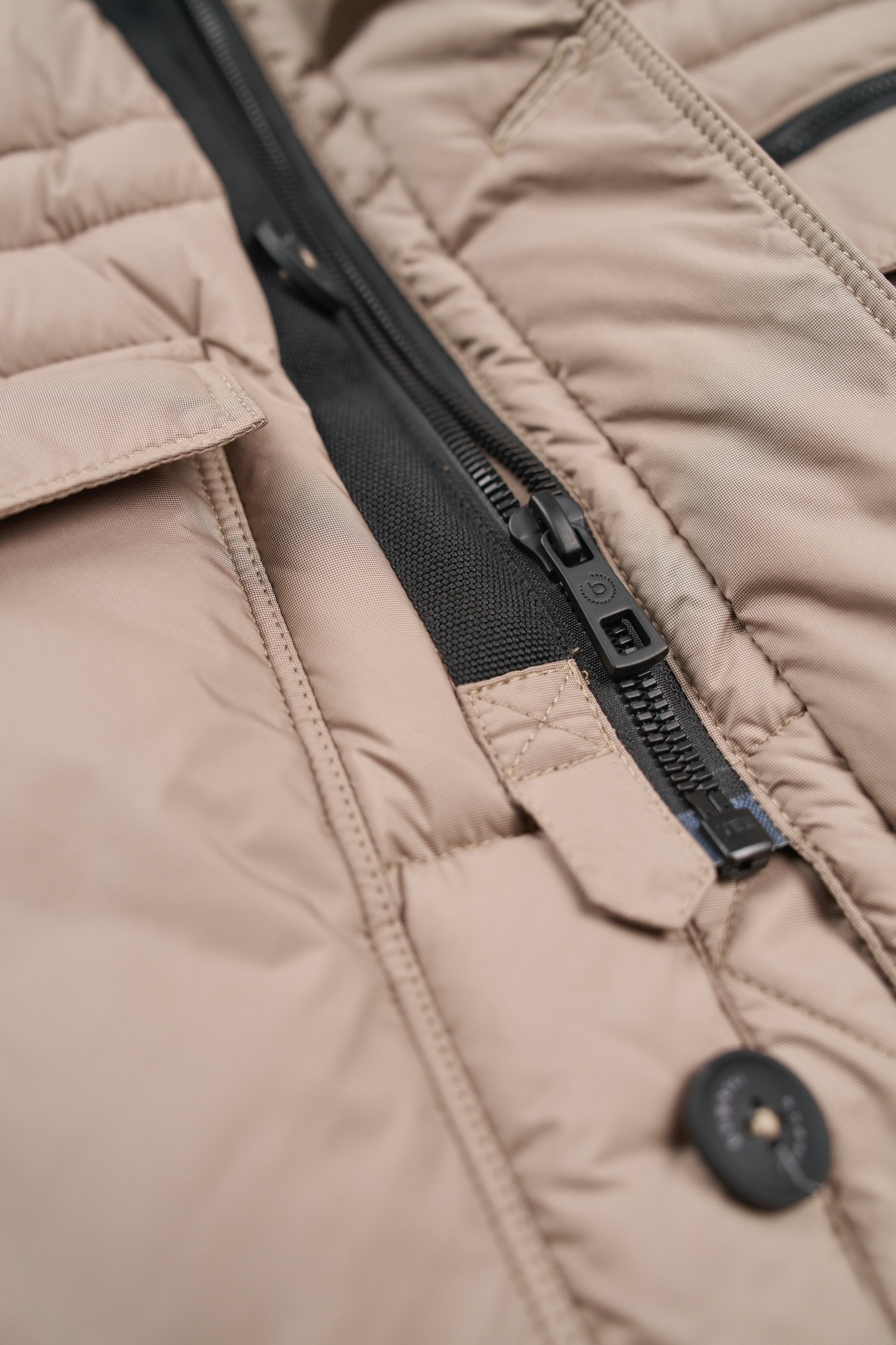 bugatti Langjacke, mit Kapuze, mit Stehkragen