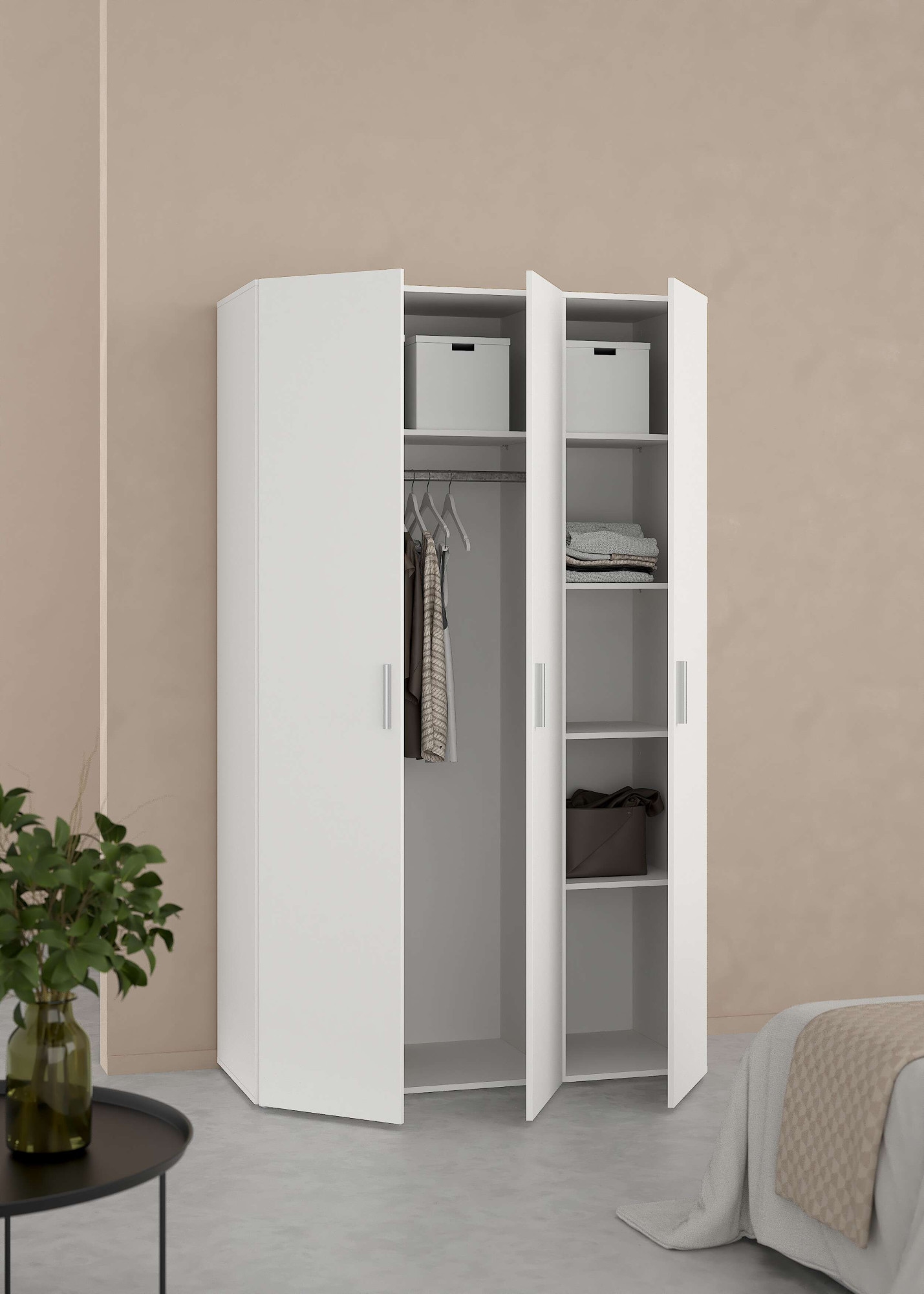 INOSIGN Kleiderschrank »Pepe Drehtürenschrank, Stauraum«, Breite 79 oder 118 cn, Höhe 200,9 cm