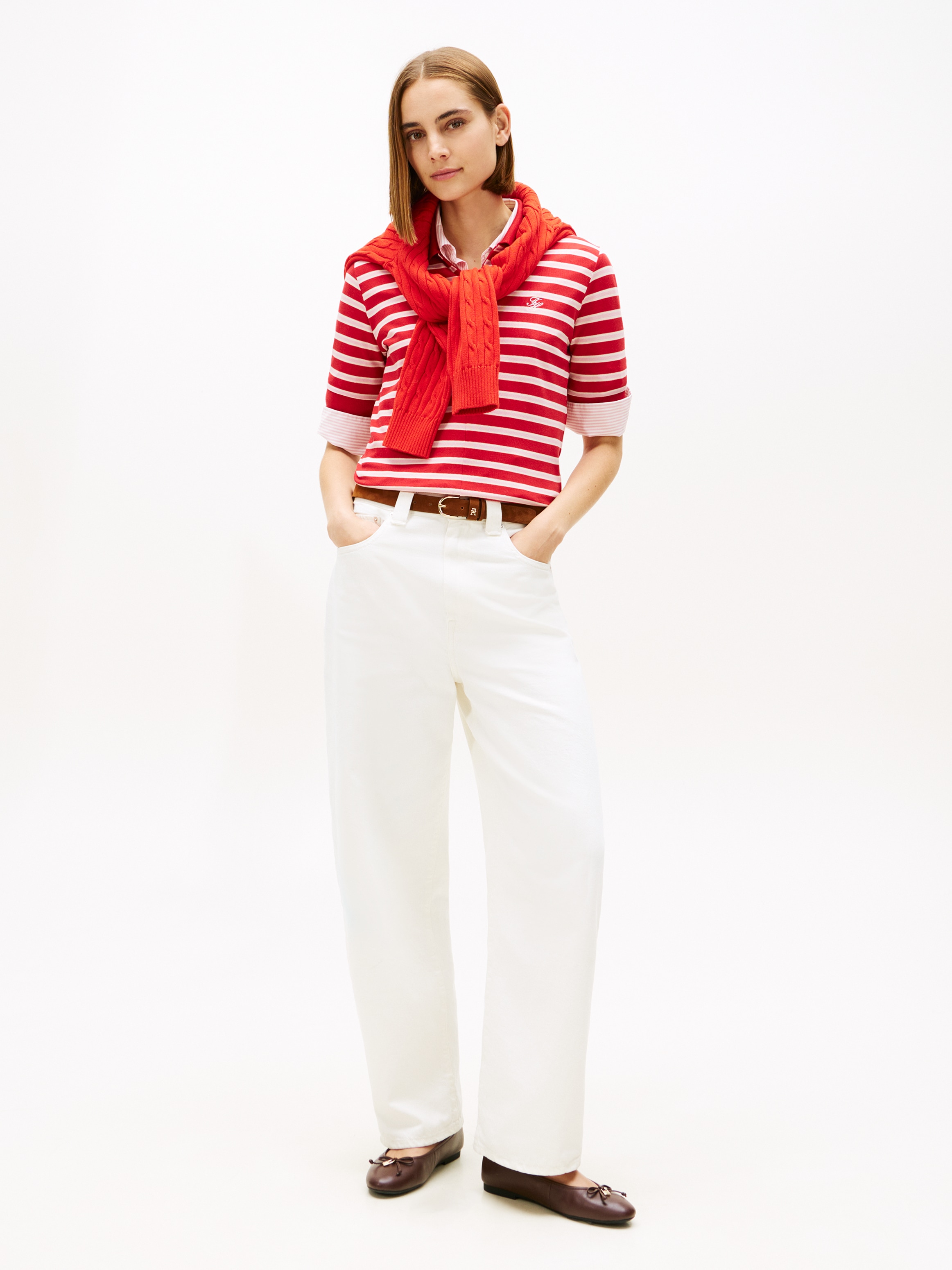 Tommy Hilfiger Poloshirt »TH SCRIPT LYOCELL ZIP SS POLO«