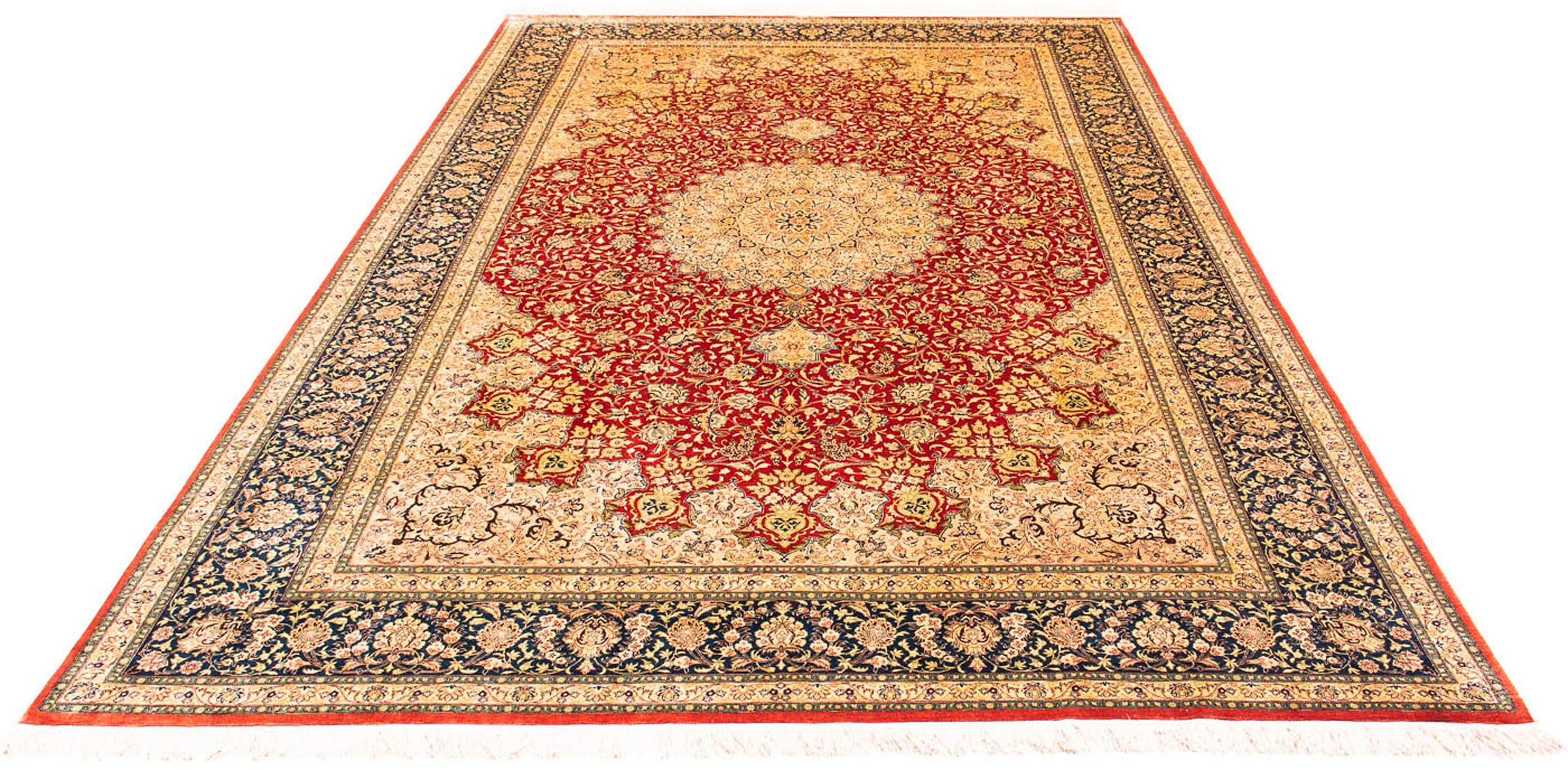 morgenland Orientteppich »Perser - Ghom - 296 x 196 cm - rost«, rechteckig, günstig online kaufen