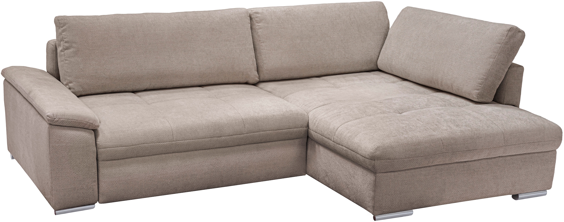 exxpo - sofa fashion Ecksofa »Casa Grande inkl. Bettfunktion & Bettkasten, OTTOs Choice, bequem« Breite 268cm, L-Form, guter Sitzkomfort, große Liegefläche