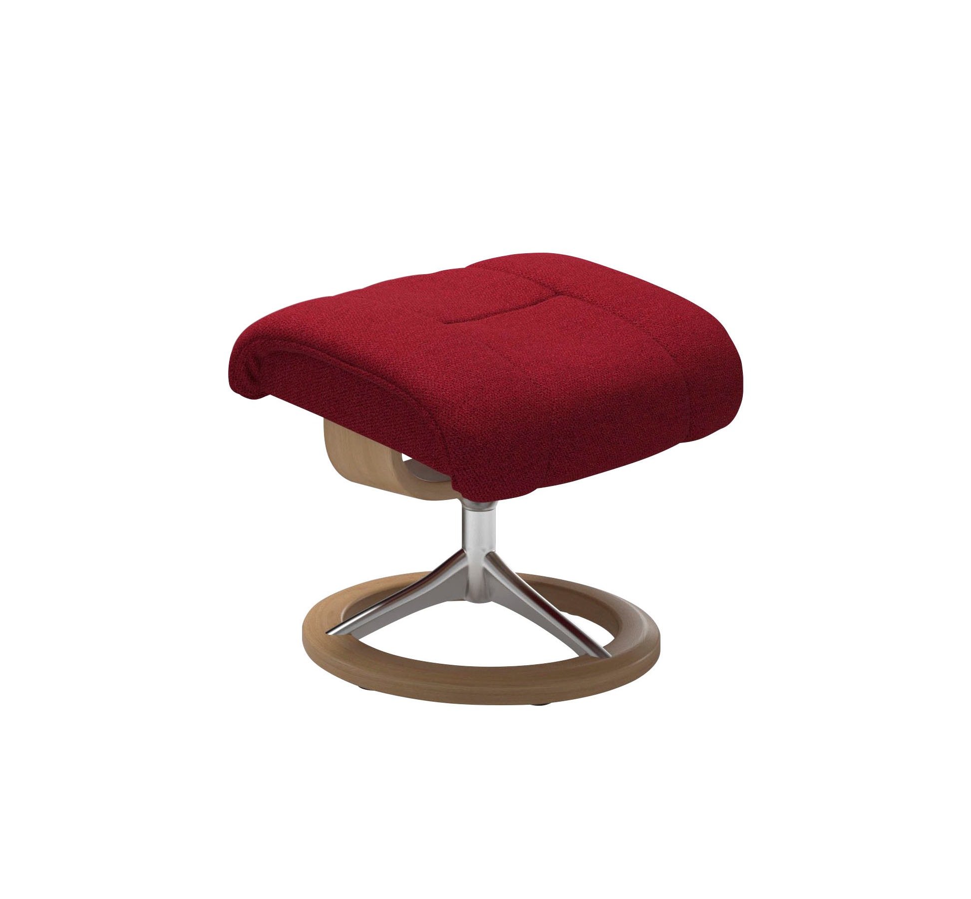 Stressless® Relaxsessel »Reno«, (Set, Relaxsessel mit Hocker), mit Hocker, mit Signature Base, Größe S, M & L, Gestell Eiche