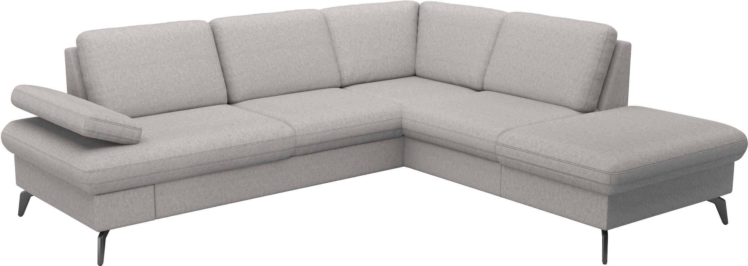 sit&more Ecksofa »Morris Jubi L-Form«, inkl. Armteilfunktion und 1 Zierkissen, wahlweise mit Bettfunktion