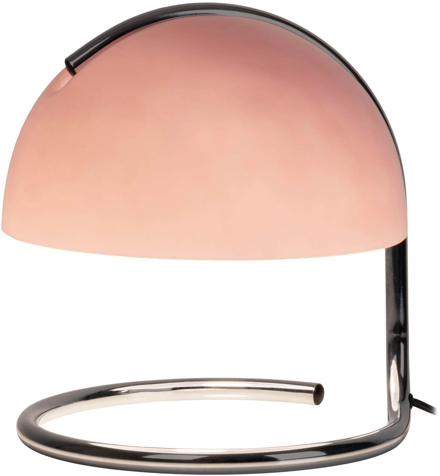 näve Tischleuchte »Burano« E27 1 Stk. halbkugelförmiger Glasschirm, 1x E27, Zuleitung schwarz 150cm