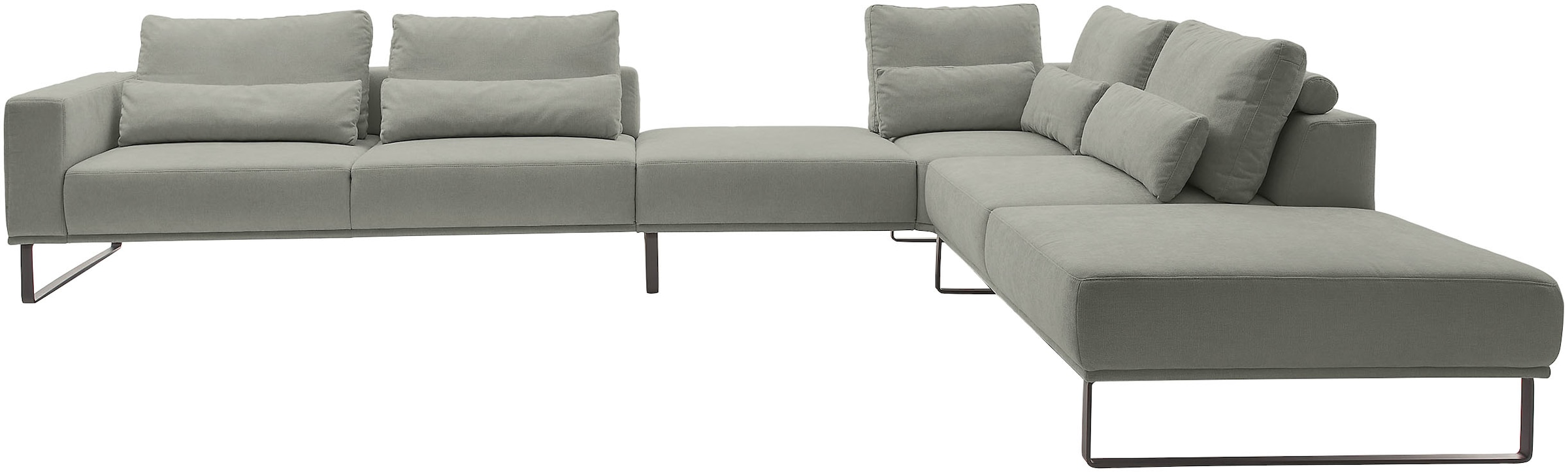 Musterring Ecksofa mit Zwischenhocker, wahlweise mit Funktion und Kissen, Maße 290 x 308