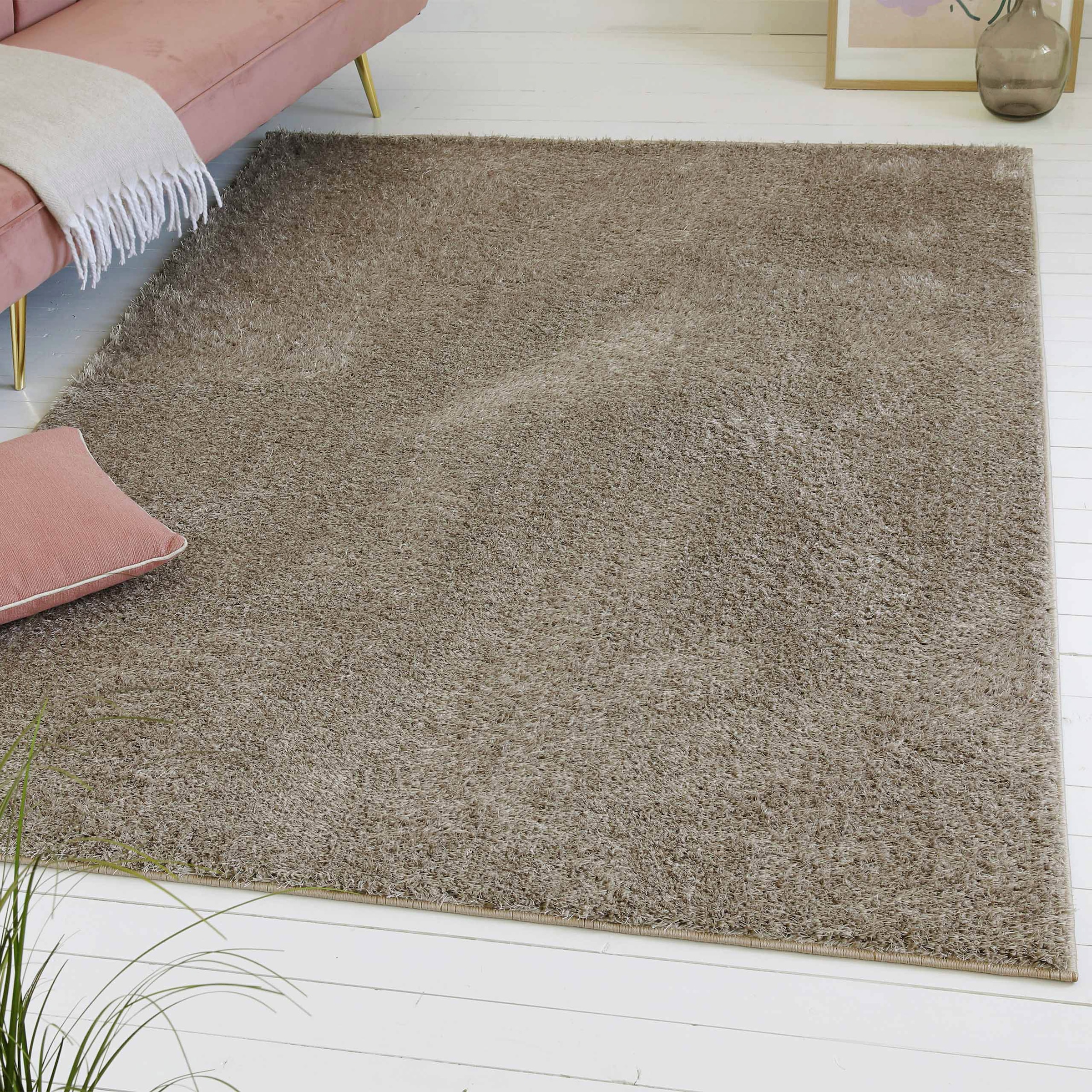 OTTO home Hochflor-Teppich »Nickolas«, rund, 30 mm Höhe, Langflor, Shaggy, günstig online kaufen