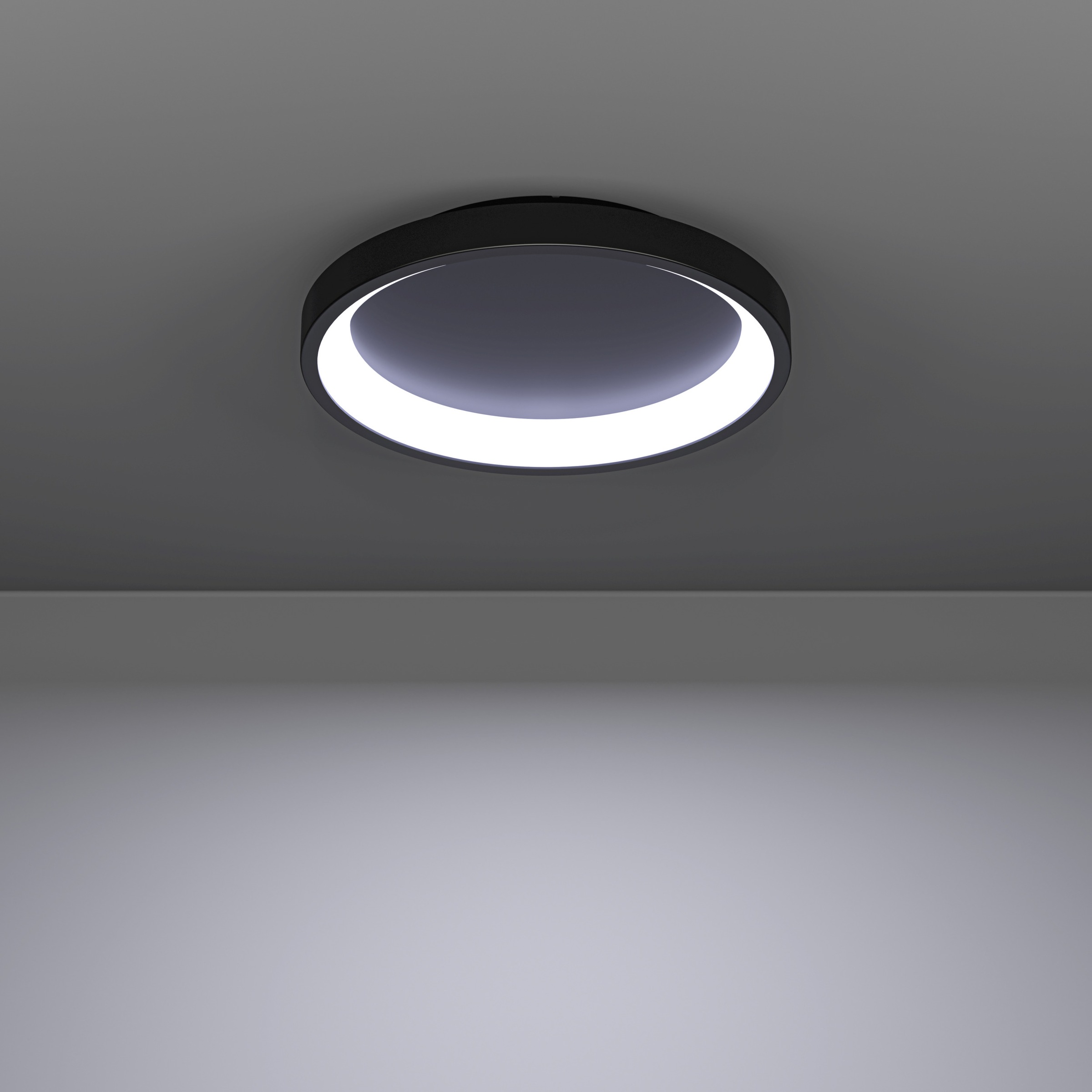 EGLO LED Deckenleuchte »LORETELLO-Z Deckenlampe - Stahl - LED - 19,6W - IP20« LED-Modul 1 Stk. Kaltweiß | Neutralweiß | RGB | Warmweiß Wohzimmerlampe, Esszimmerlampe, Flur, Schlafzimmer, H7,5 x Ø35 cm