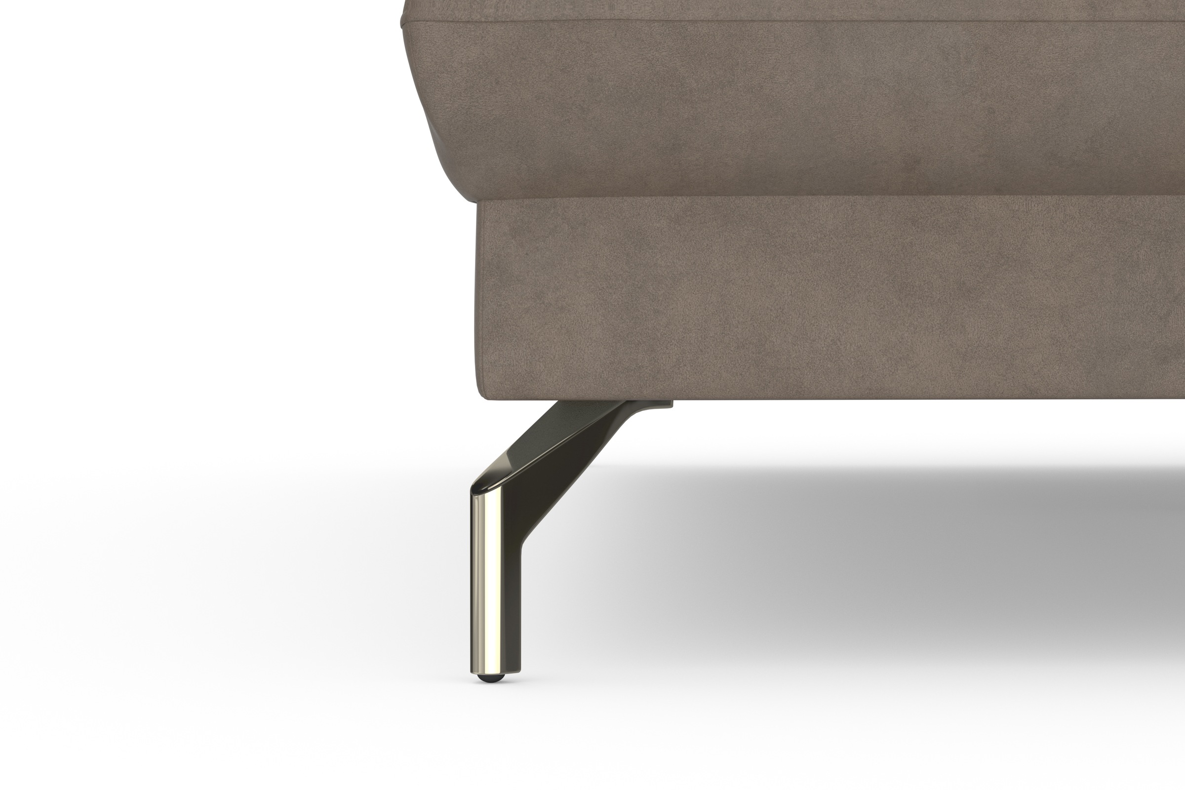 sit&more Ecksofa »Fashion L-Form«, wahlweise mit Kopfteilverstellung, Vorziehsitz, motorisch, Nickelfüße