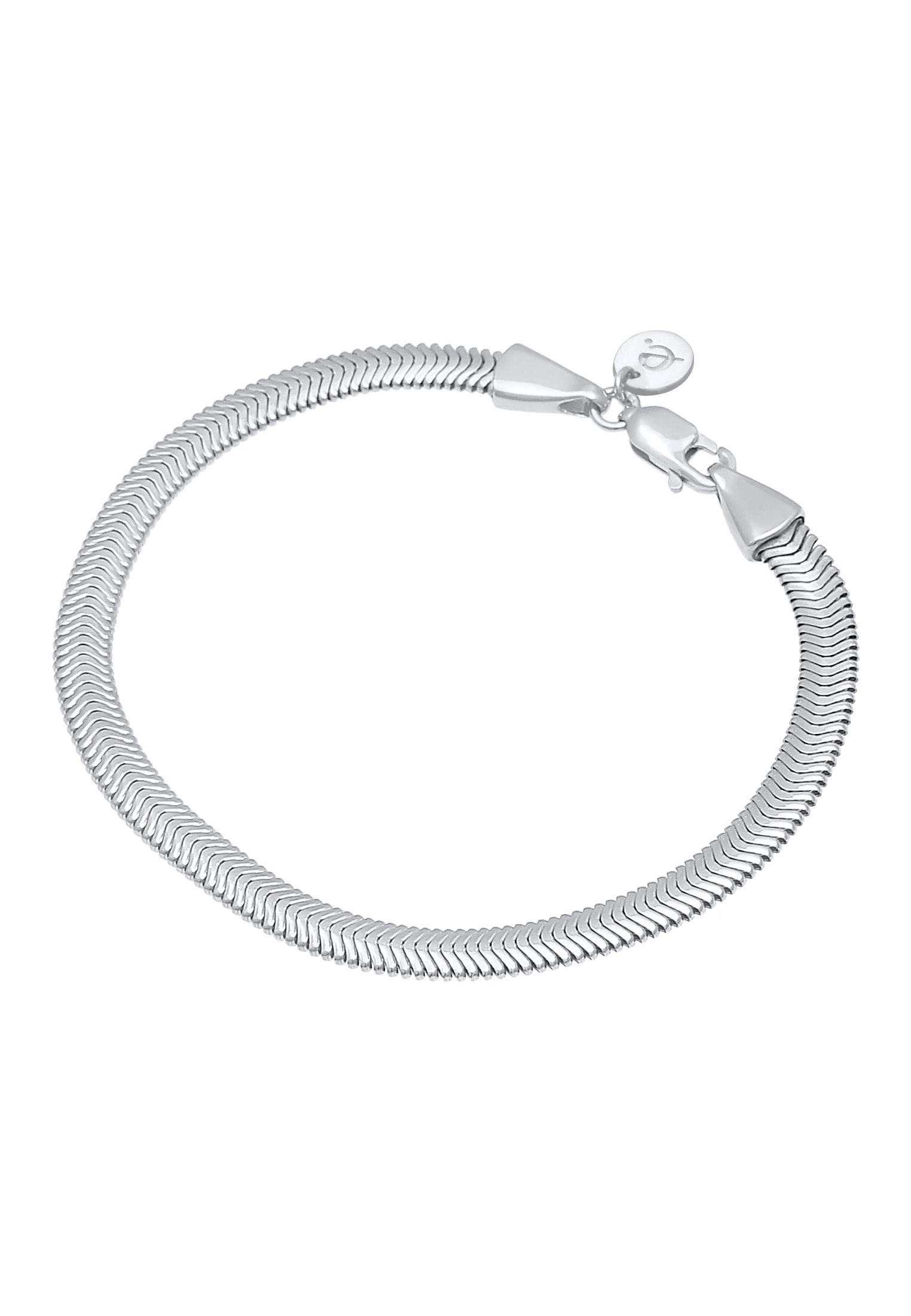 Elli Premium Armband »Flach Elegant Schlangenkette 925 Silber«