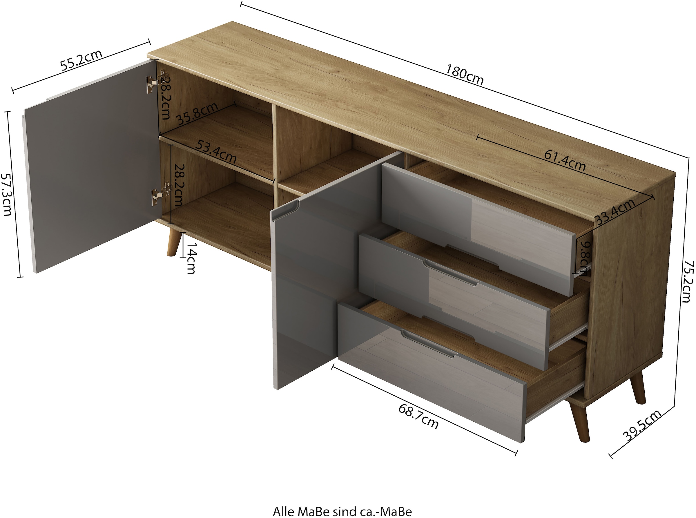 OTTO home Sideboard »Lund«