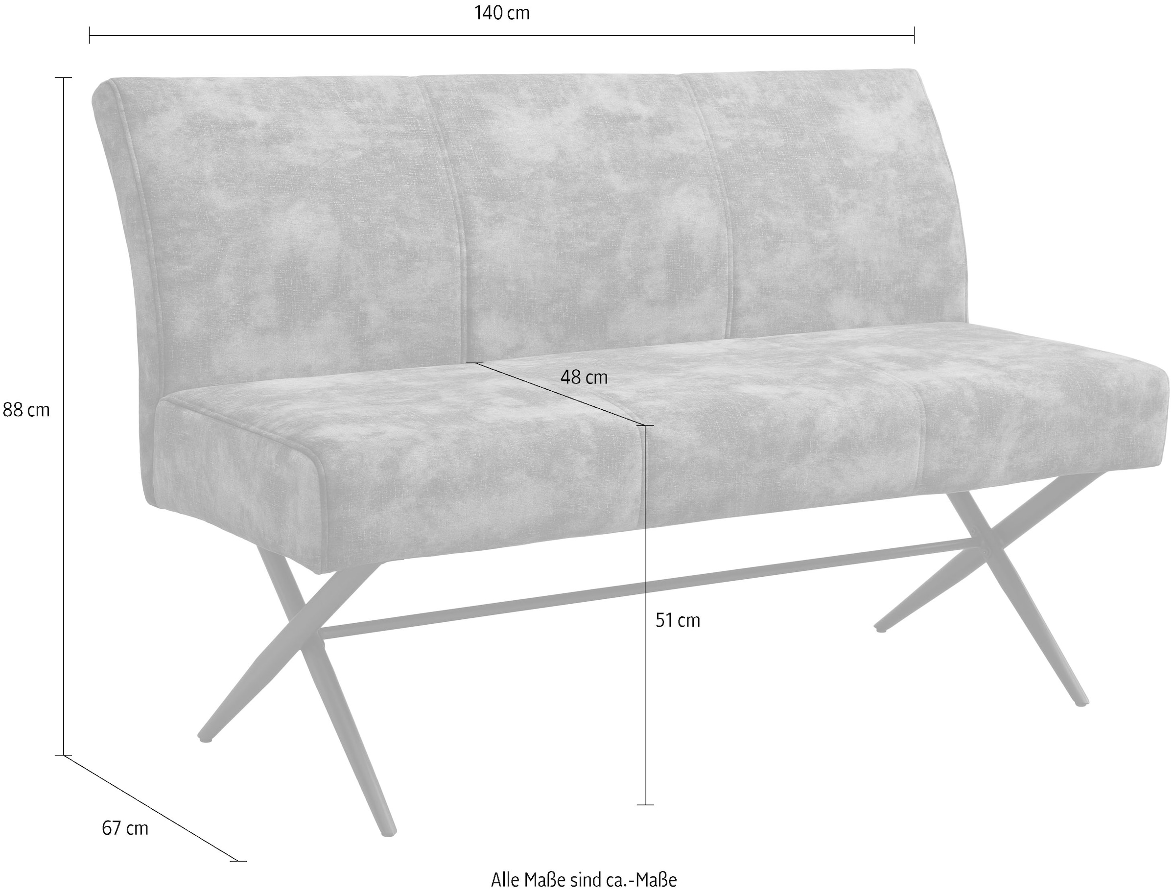 HELA Sitzbank »PORTO« 1 Stk. tlg.