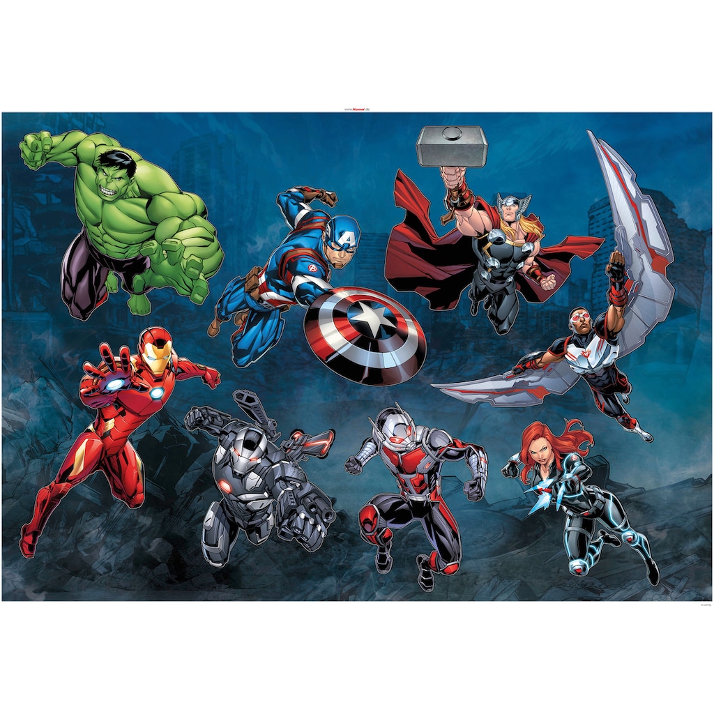 Komar Wandtattoo »Avengers Action«, (8 St.)