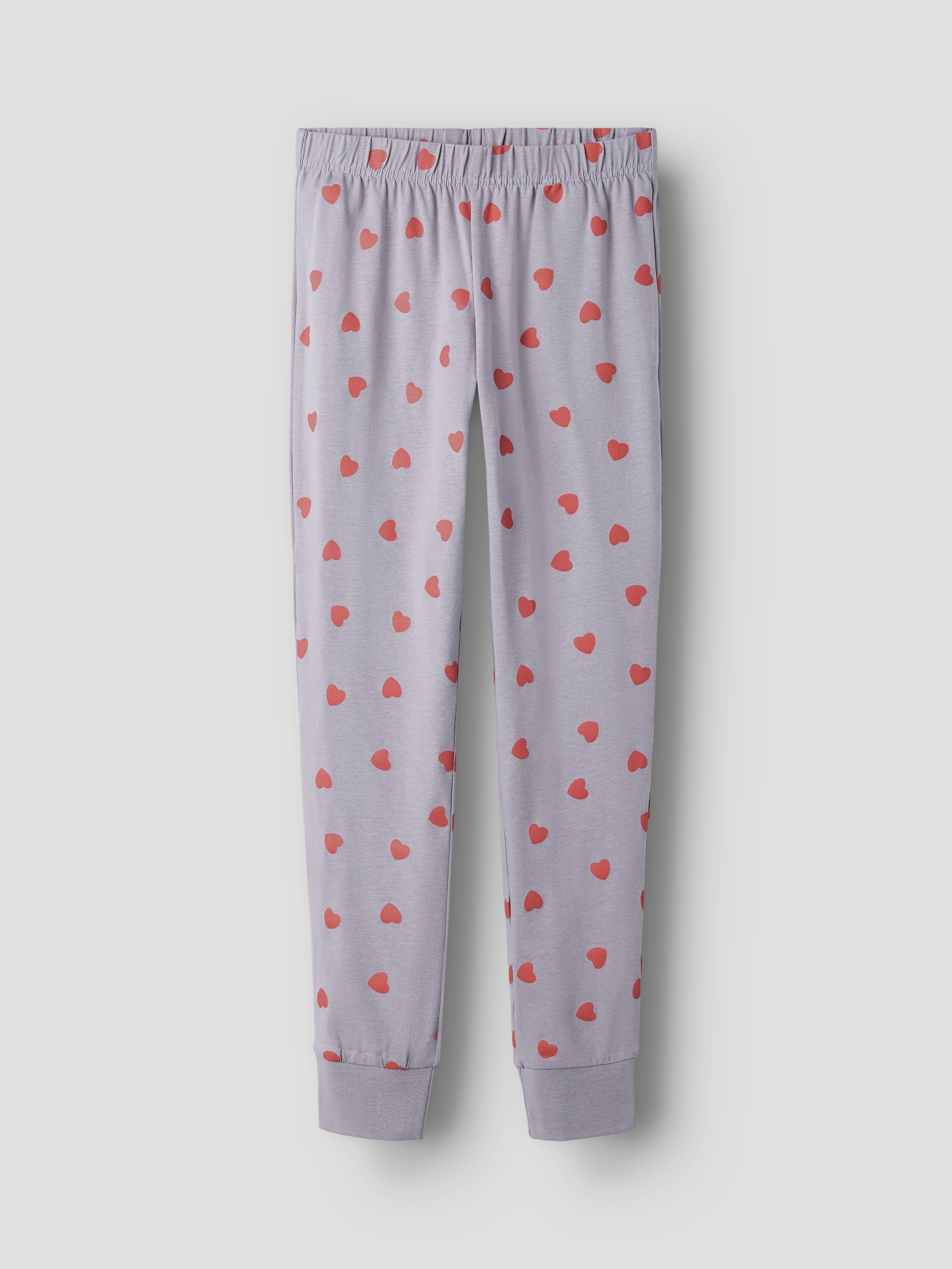 Name It Schlafanzug »NKFNIGHTSET LAVENDER HEARTS NOOS« Set, 2 tlg. im tollen Herzen-Alloverdruck