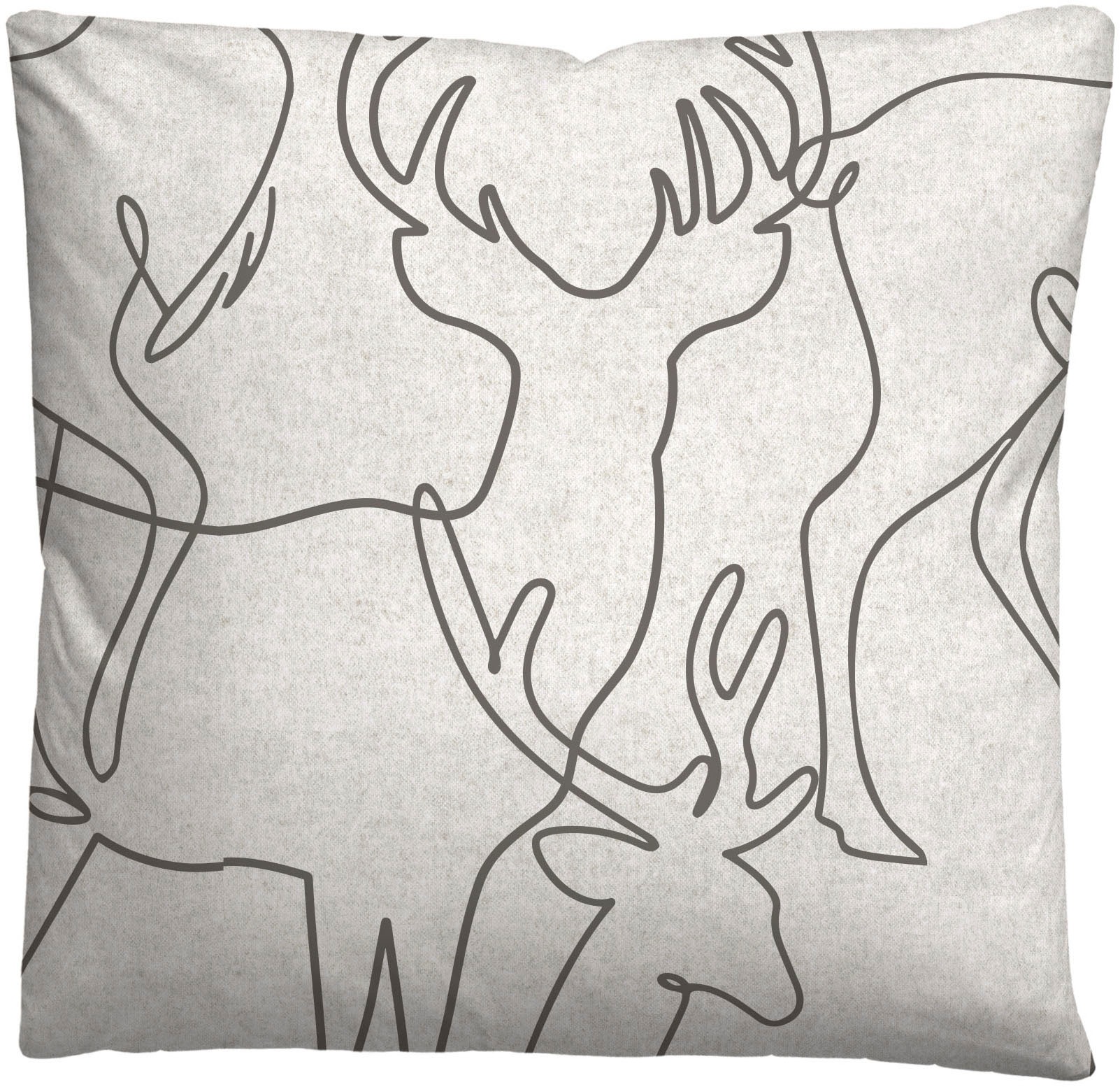 Biberna Bettwäsche »0840517« 2 Stk. tlg. kuschelig warm, samtweich, Melange, 100% Baumwolle, made in Germany