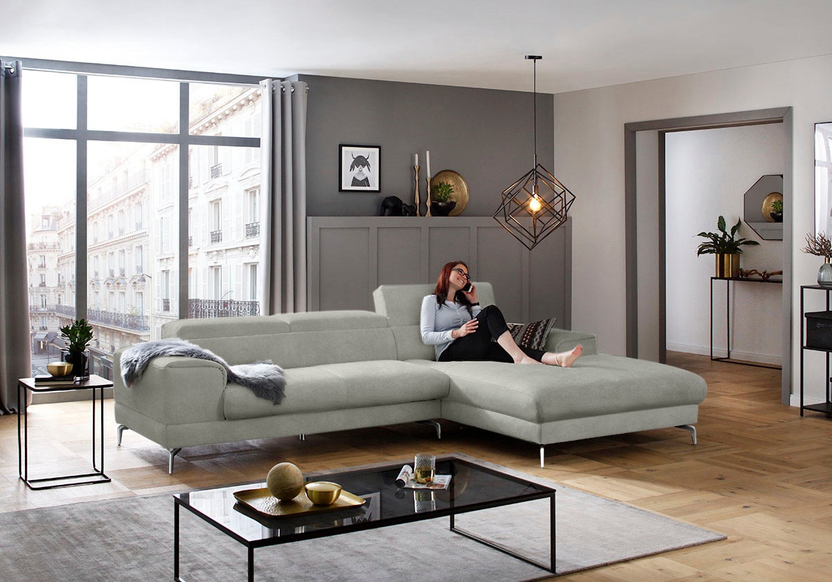 W.SCHILLIG Ecksofa »piedroo, Designsofa mit tollem Sitzkomfort, bequem und günstig online kaufen