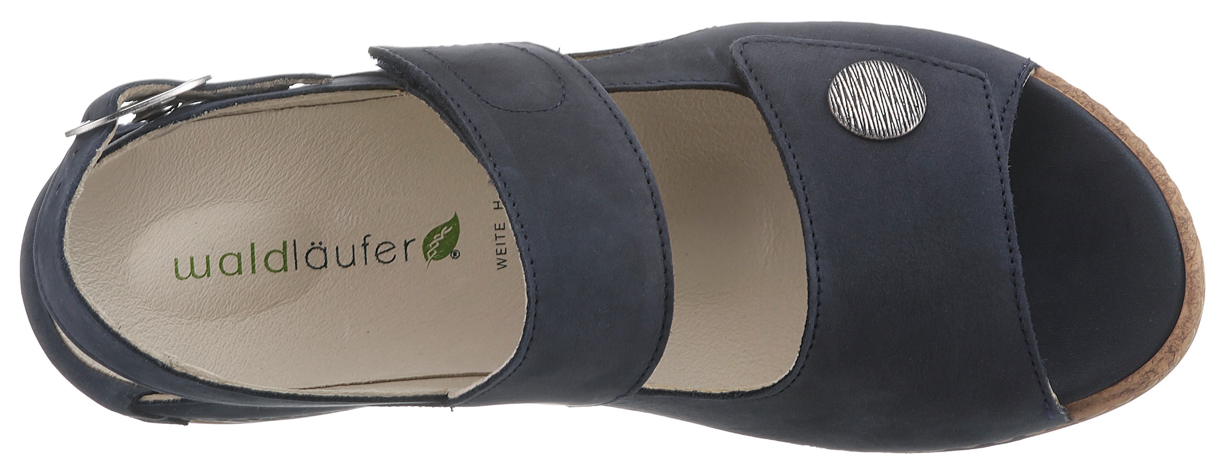 Waldläufer Riemchensandale »HELIETT«, Sommerschuh, Sandalette, Keilabsatz, mit Wechselfußbett, H-Weite
