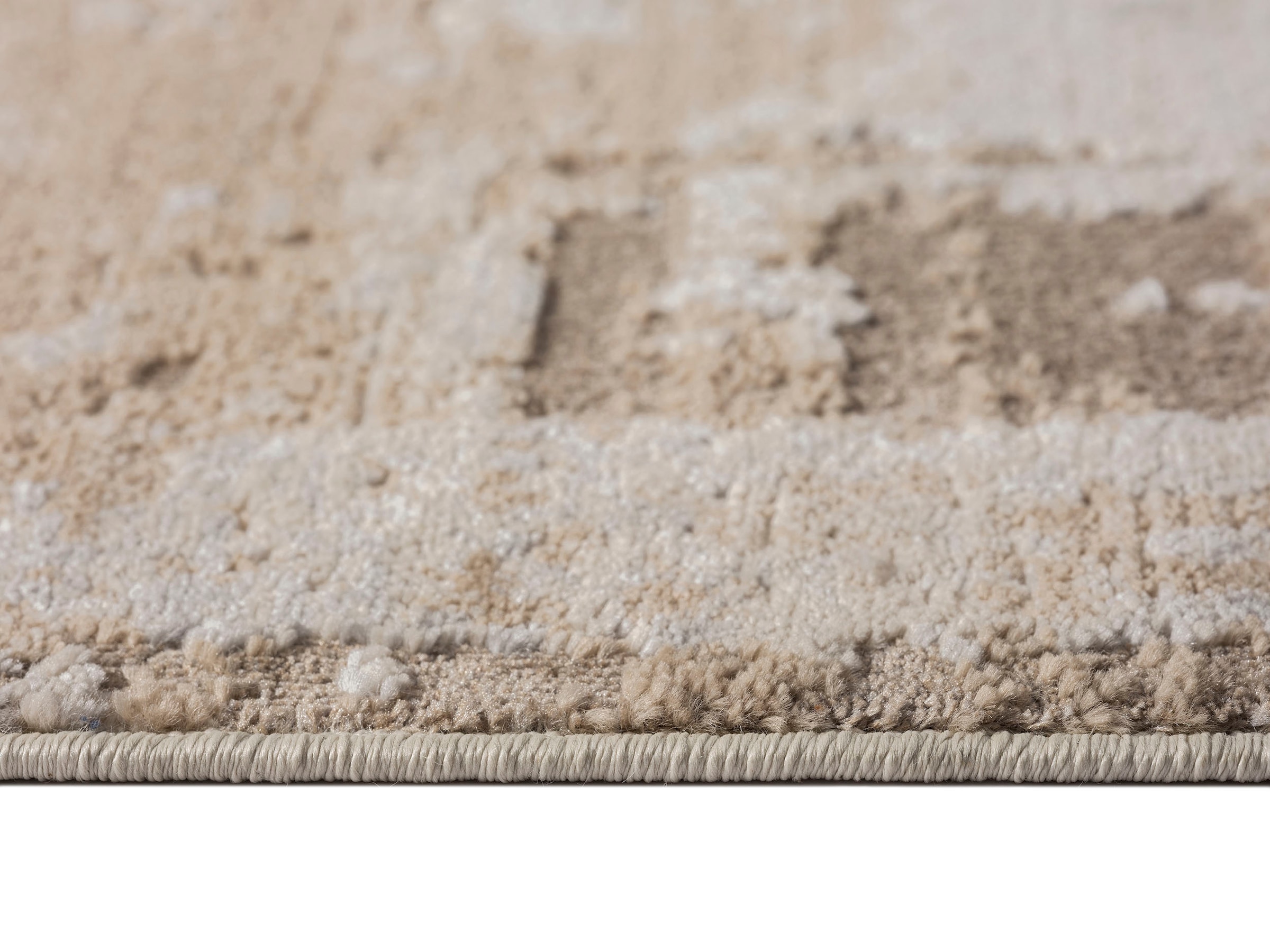 Leonique Teppich »Hamsa«, rechteckig, 9 mm Höhe, Hoch-Tief-Struktur,  Schrumpf Carving-Effekt, besonders dichte Qualität, ideale Teppiche für  Wohnzimmer, Schlafzimmer, Esszimmer, Ankleidezimmer bequem und schnell  bestellen