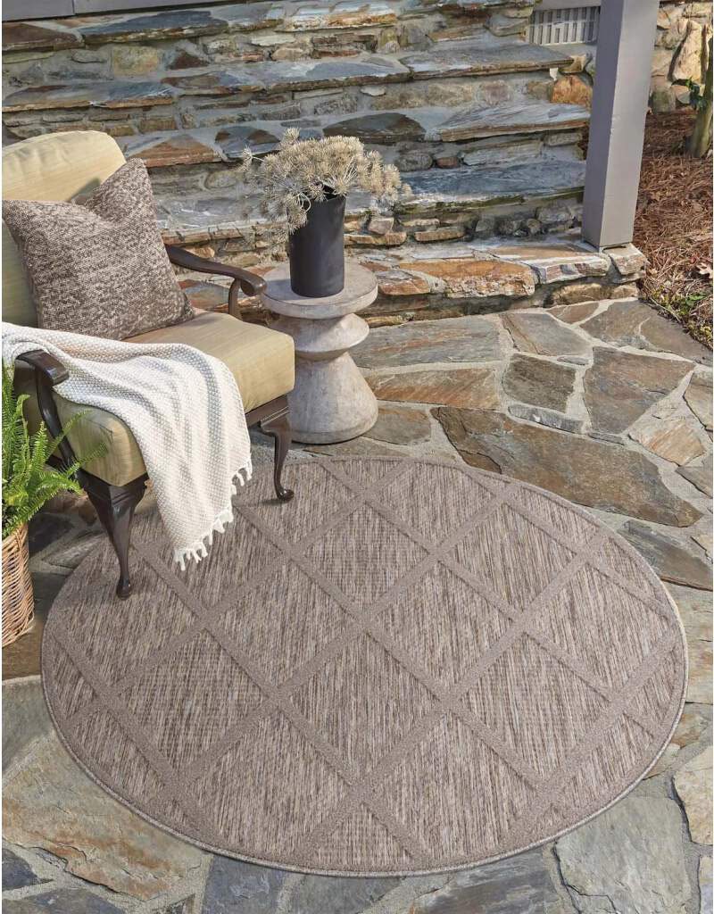 Carpet City Teppich »In-& Outdoorteppich Santorini 457, 3D-Effekt, Raute-Lo günstig online kaufen