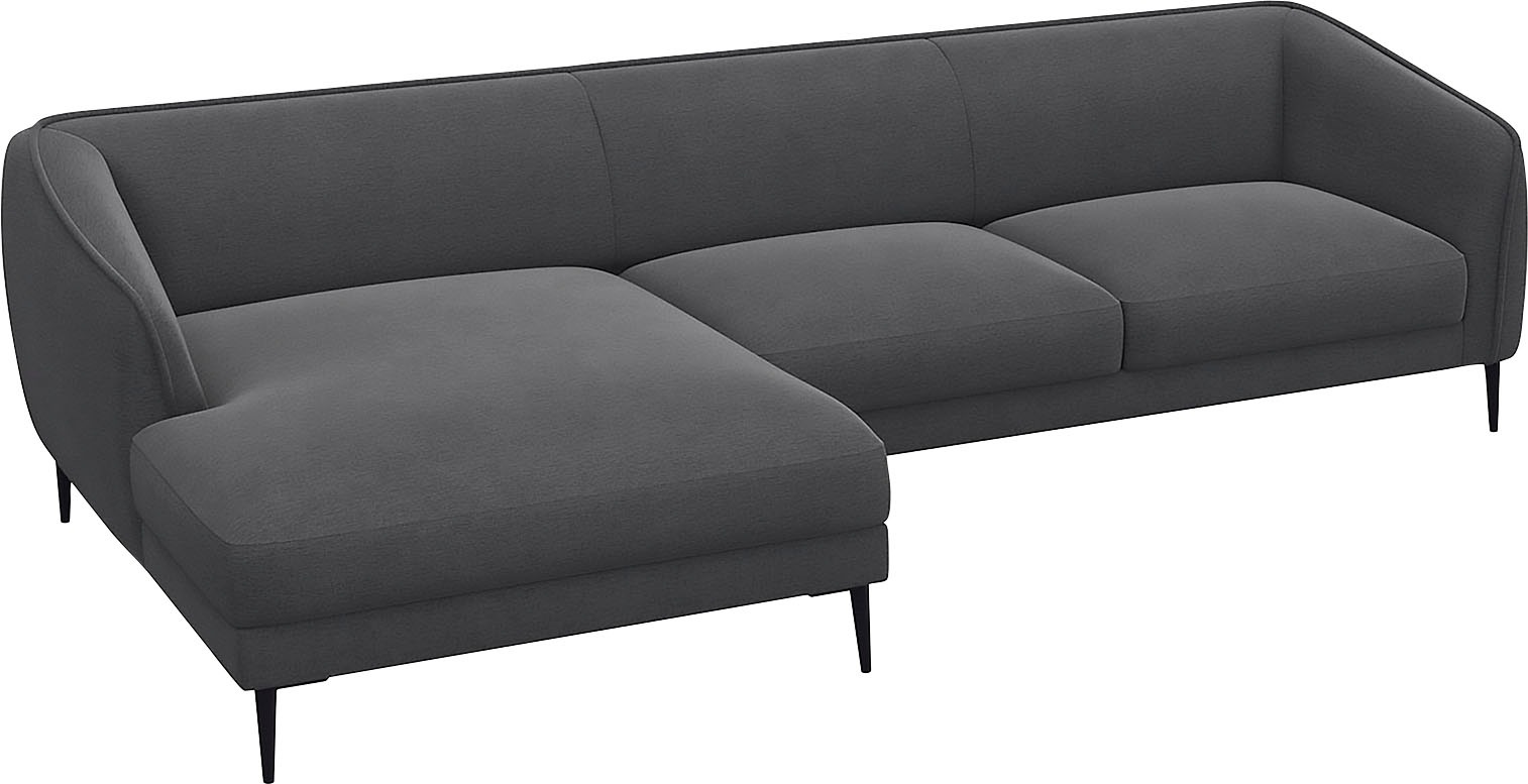 FLEXLUX Ecksofa "Belle Designsofa, L-Form, B/T 288/149 cm", Skandinavisches günstig online kaufen