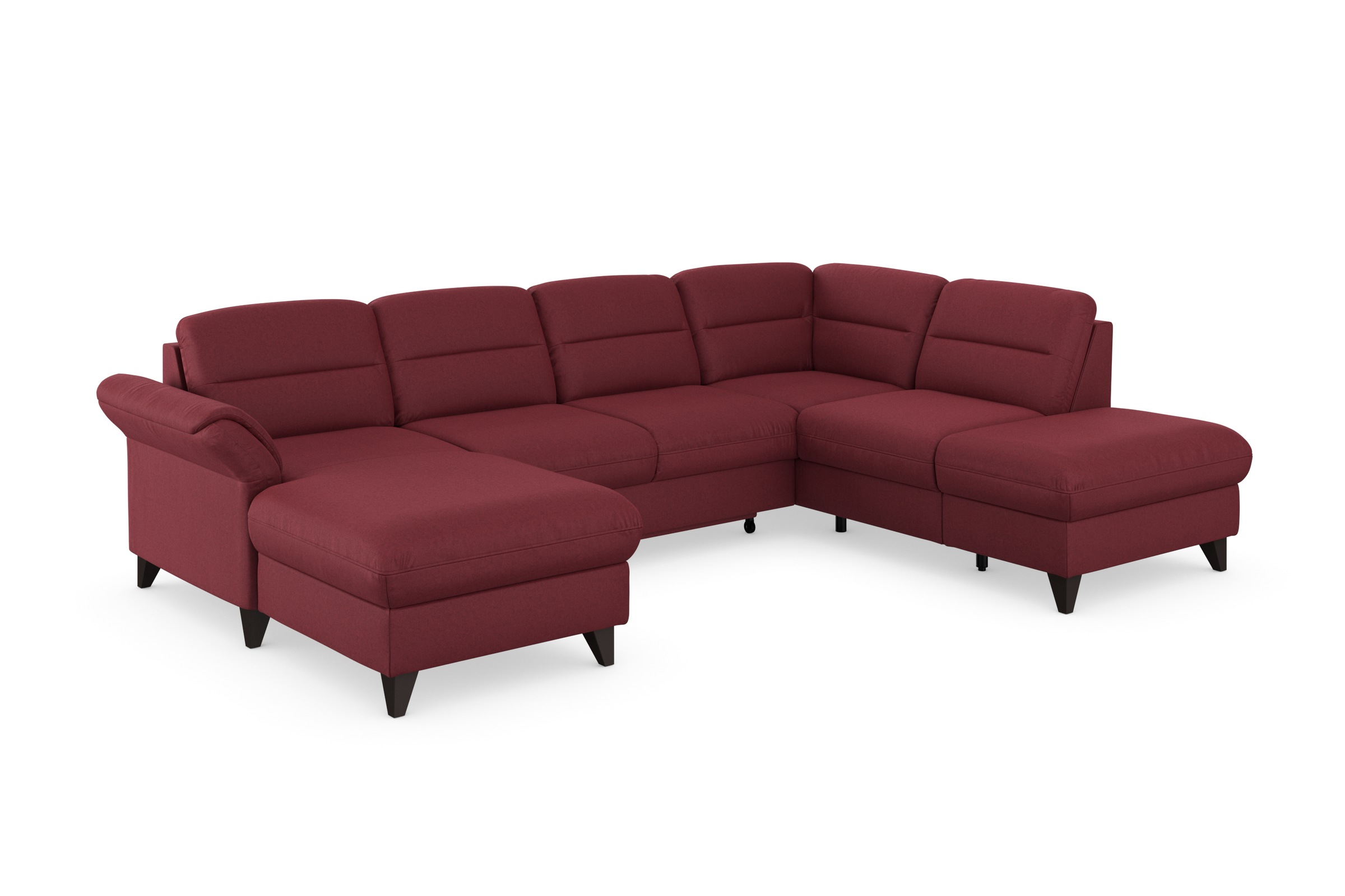 sit&more Wohnlandschaft »Mellum U-Form«, Federkern, wahlweise mit Bettfunktion, Stauraum und Armteilfunktion