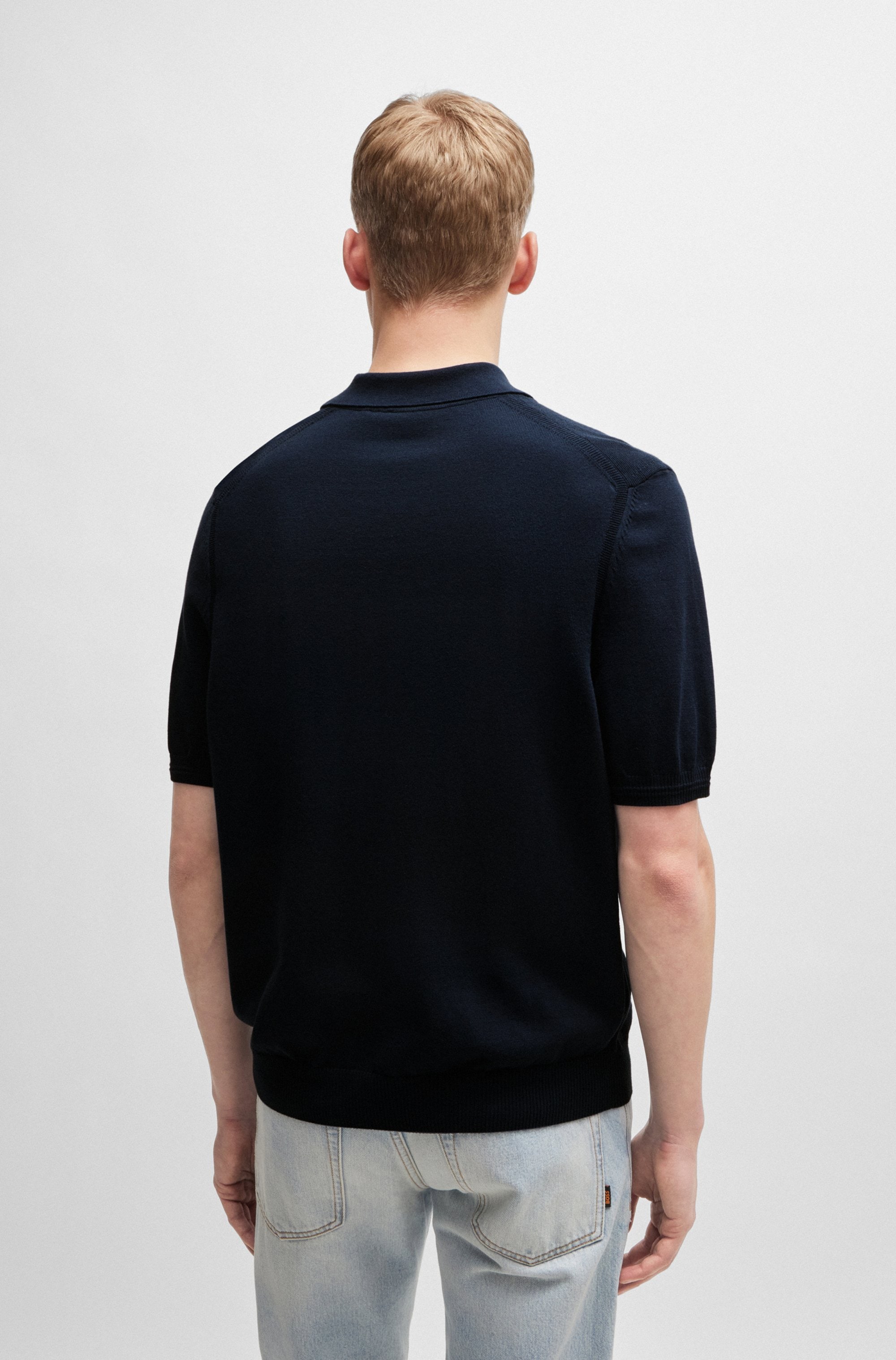 BOSS ORANGE Strickpullover »Asac«, mit Polokragen