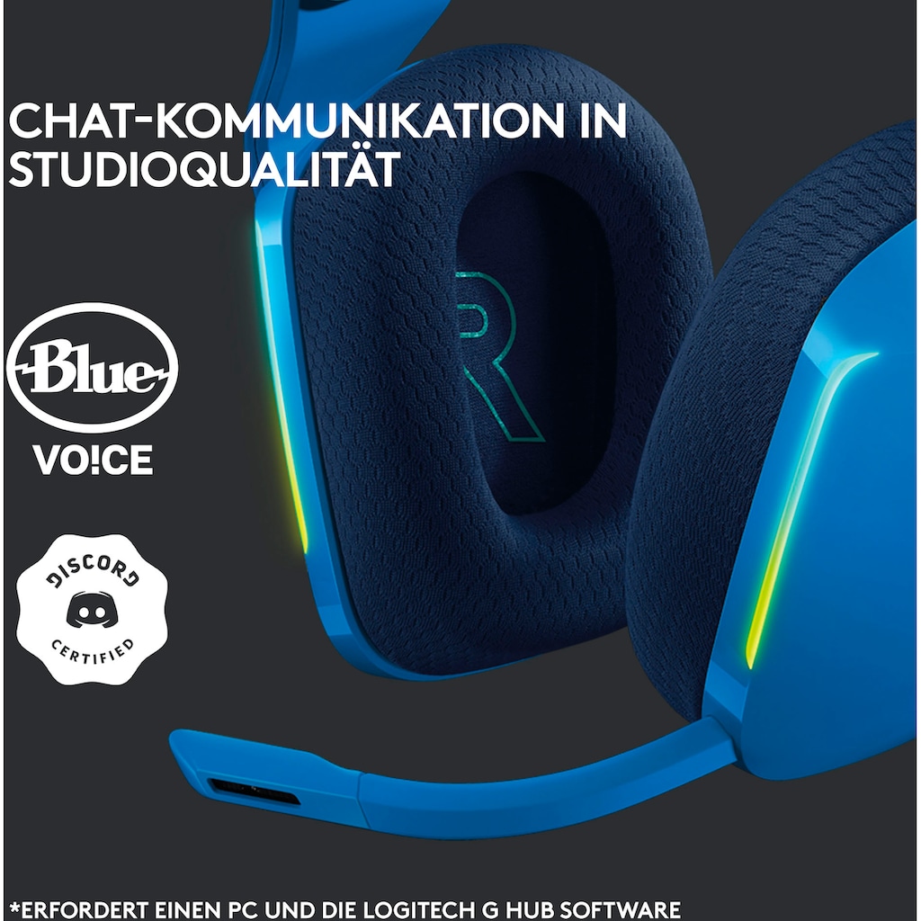 Logitech G Gaming-Headset »G733 LIGHTSPEED Wireless RGB«, WLAN (WiFi), Mikrofon abnehmbar