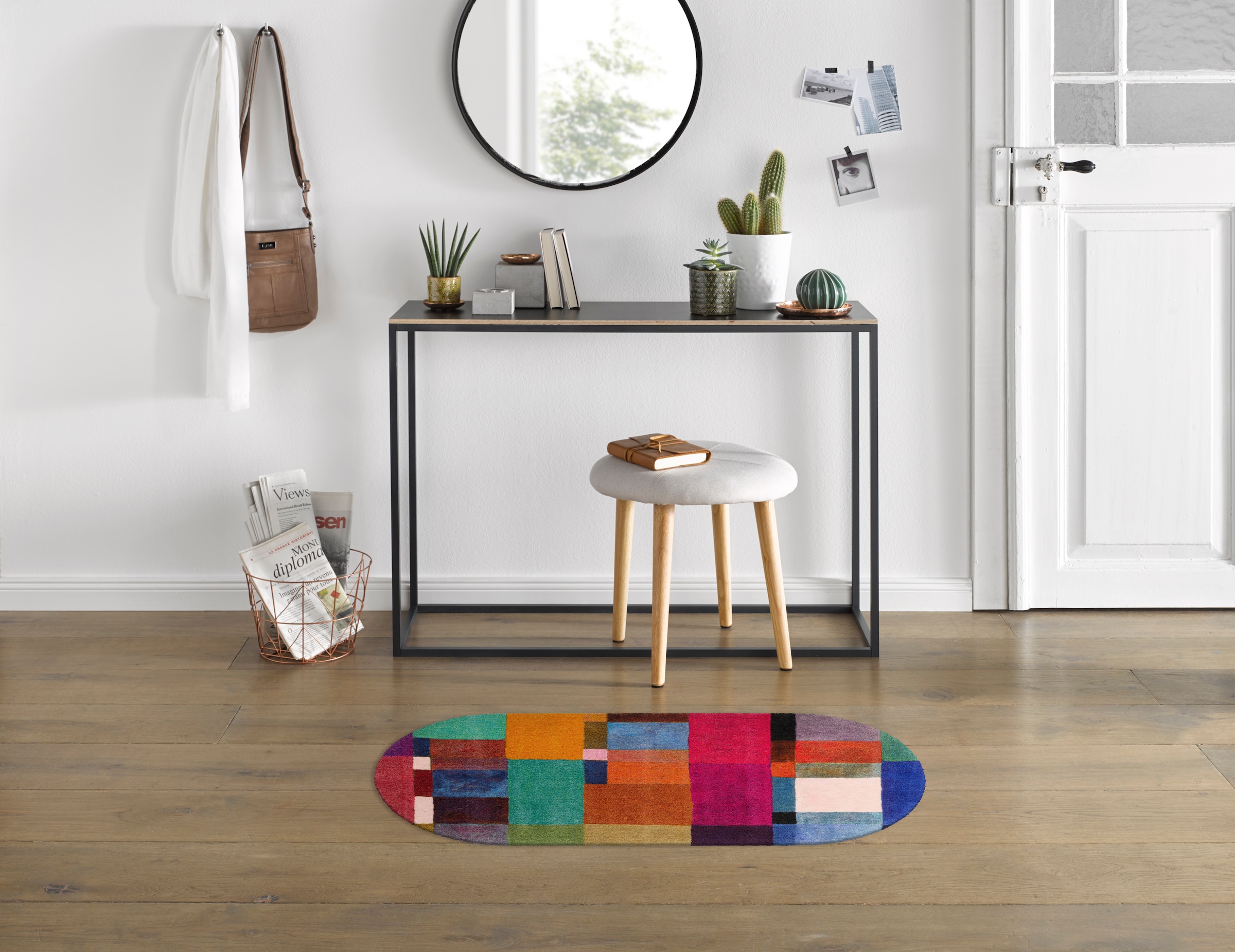 wash+dry by Kleen-Tex Fußmatte »Mosaique«, rechteckig, 9 mm Höhe