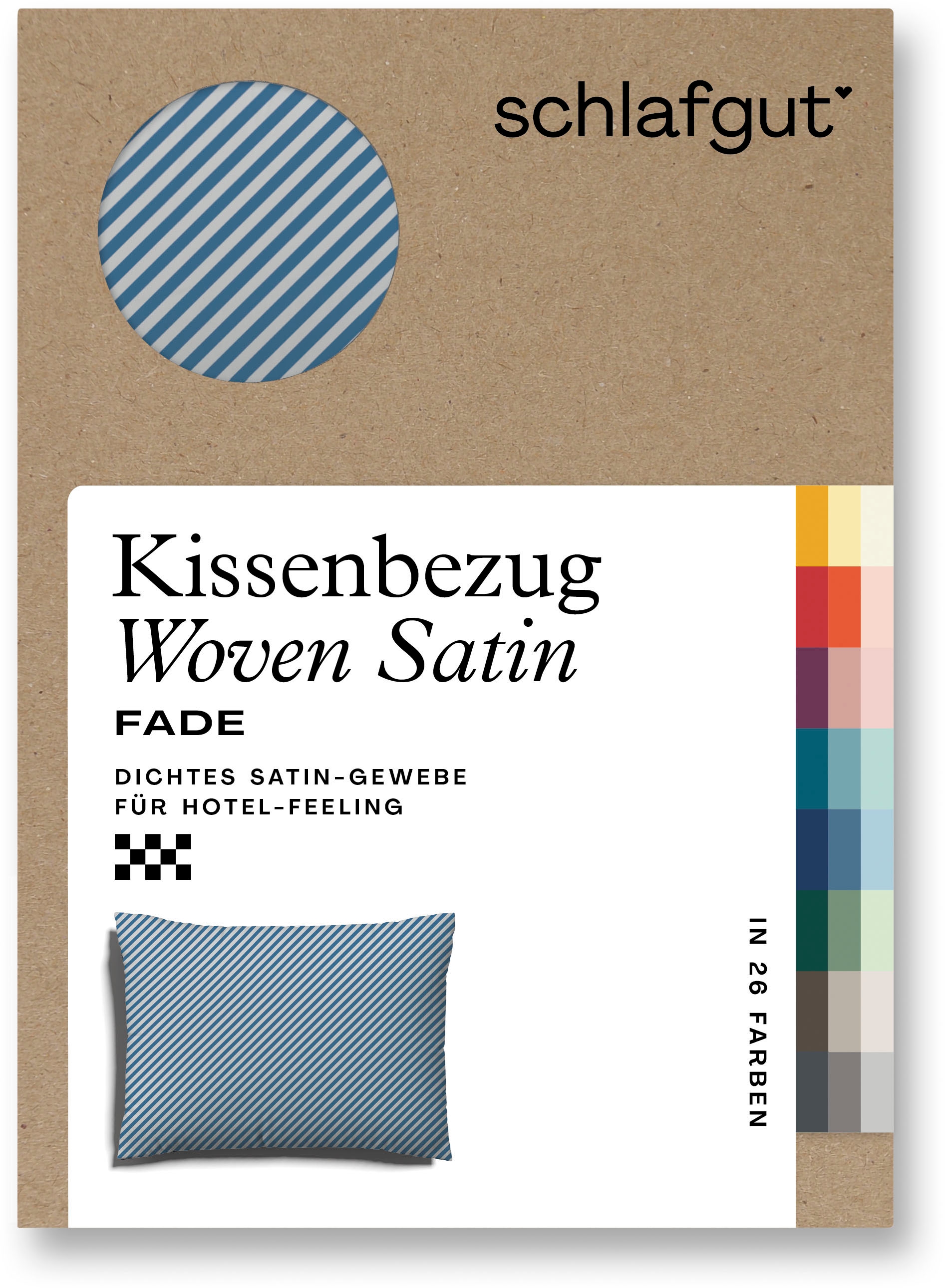 Schlafgut Kissenbezug »Woven Satin Fade«, (1 St.), mit Farbverlauf günstig online kaufen