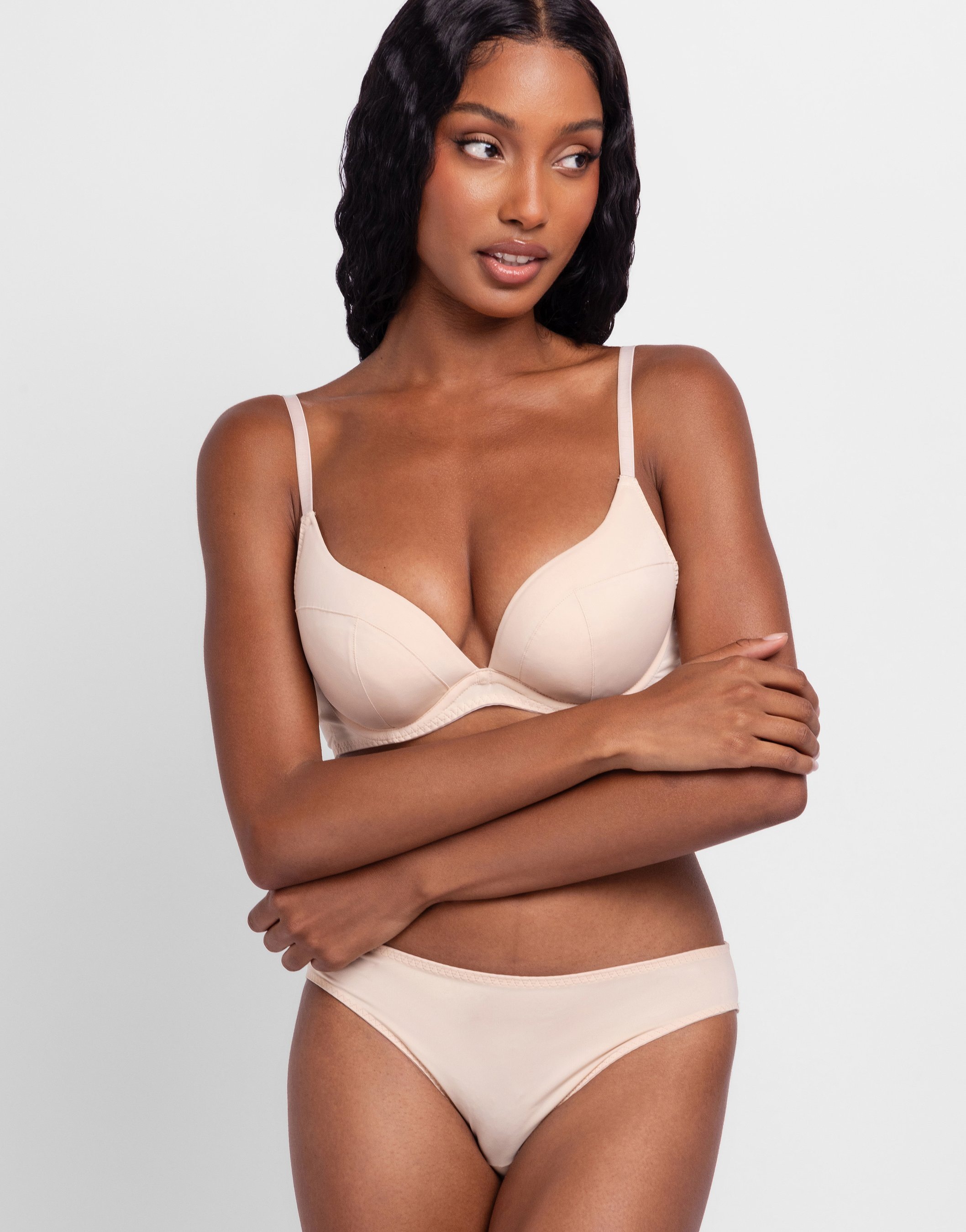 Dorina Slip »ANGIE-2PP« weiche Mikrofaser, blickdicht, florale Spitze