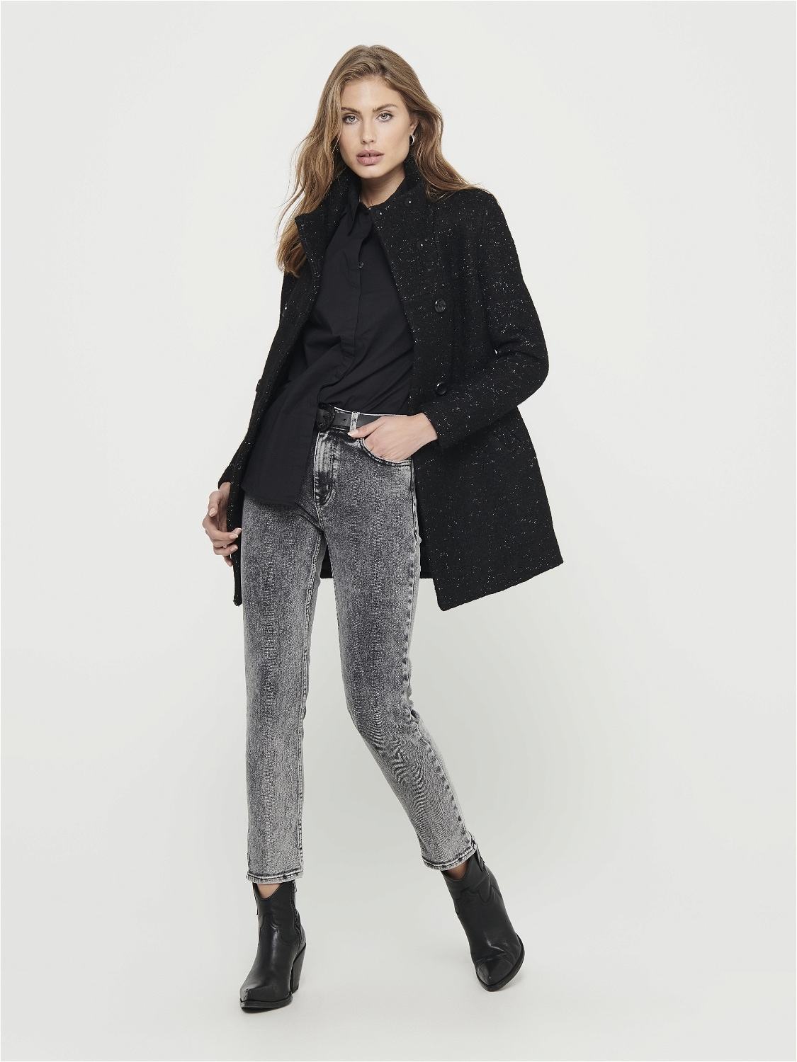 ONLY Langjacke »ONLNEWSOPHIA WOOL COAT OTW CC« Materialmix,