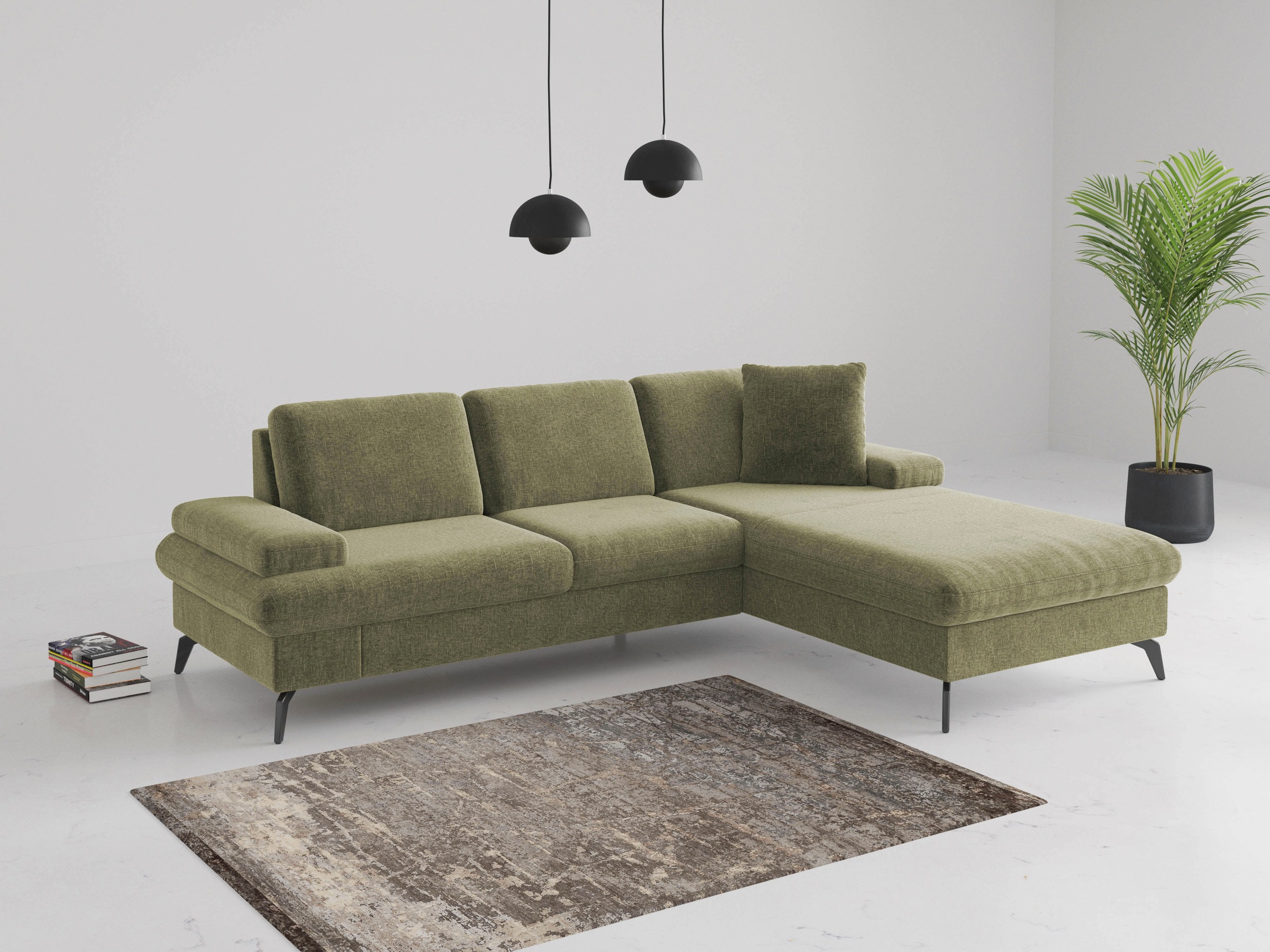 sit&more Ecksofa »Morris Jubi L-Form«, inkl. Armteilfunktion und 1 Zierkiss günstig online kaufen