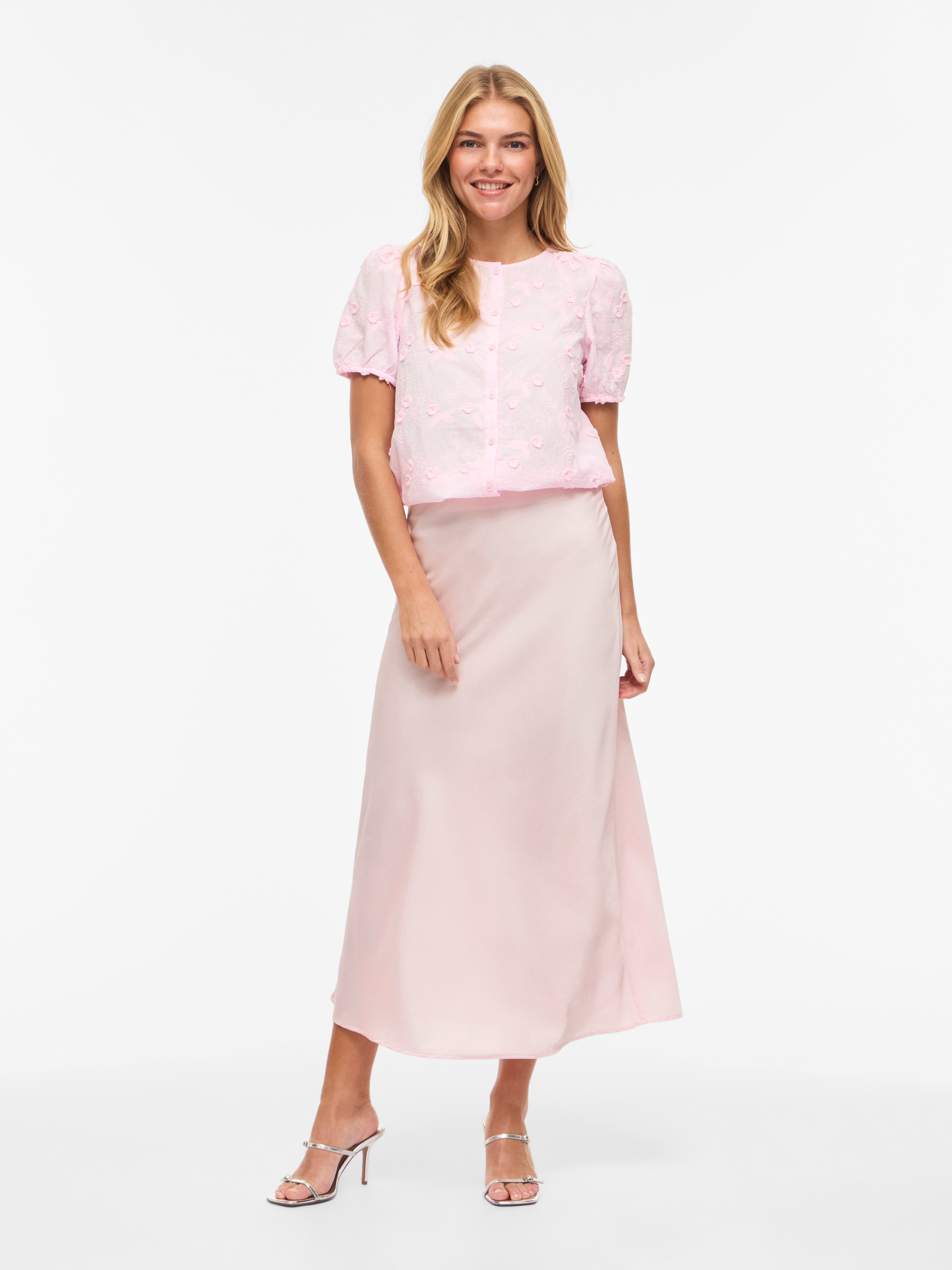 Vila Maxirock »VIELLETTE HW LONG SKIRT - NOOS« Kunstfaser