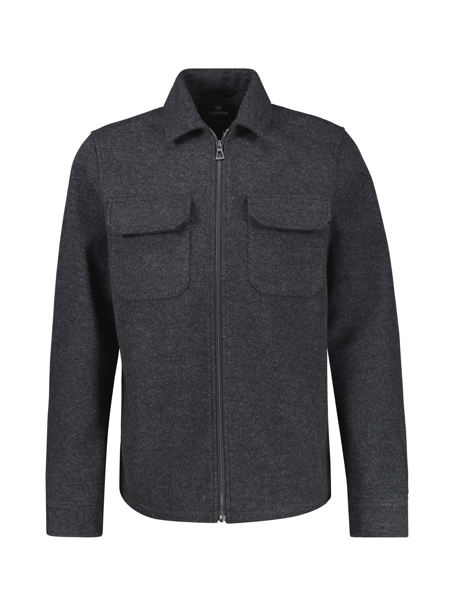 LERROS Langarmhemd »LERROS Herren Overshirt in urbanem Style«