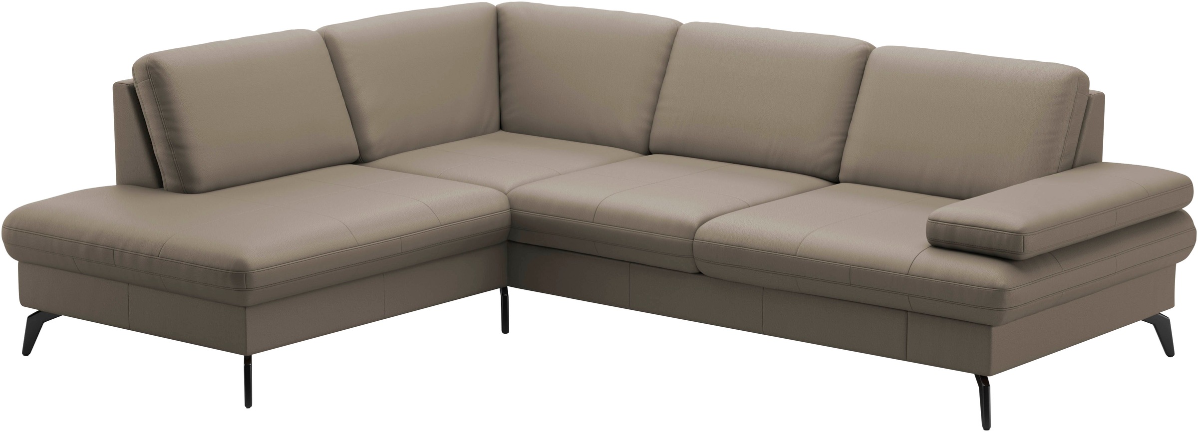 sit&more Ecksofa »Morris L-Form, inkl. Sitztiefenverstellung«, wahlweise mit Armteilverstellung, Bettfunktion & Bettkasten