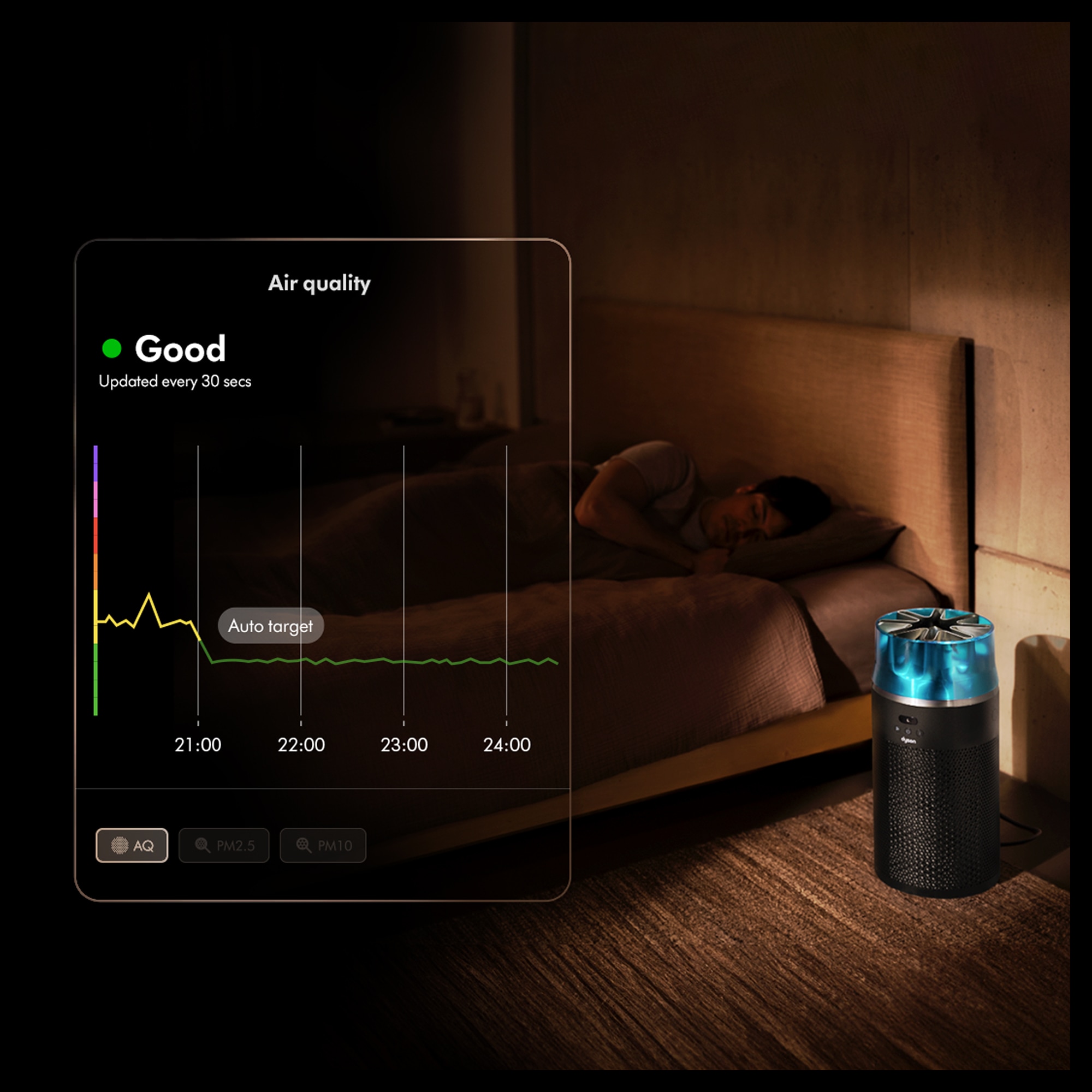 DYSON Luftreiniger »HushJet Purifier Compact HJ10« für 100 qm Räume Kompakt und leistungsstark. Und dennoch leise.