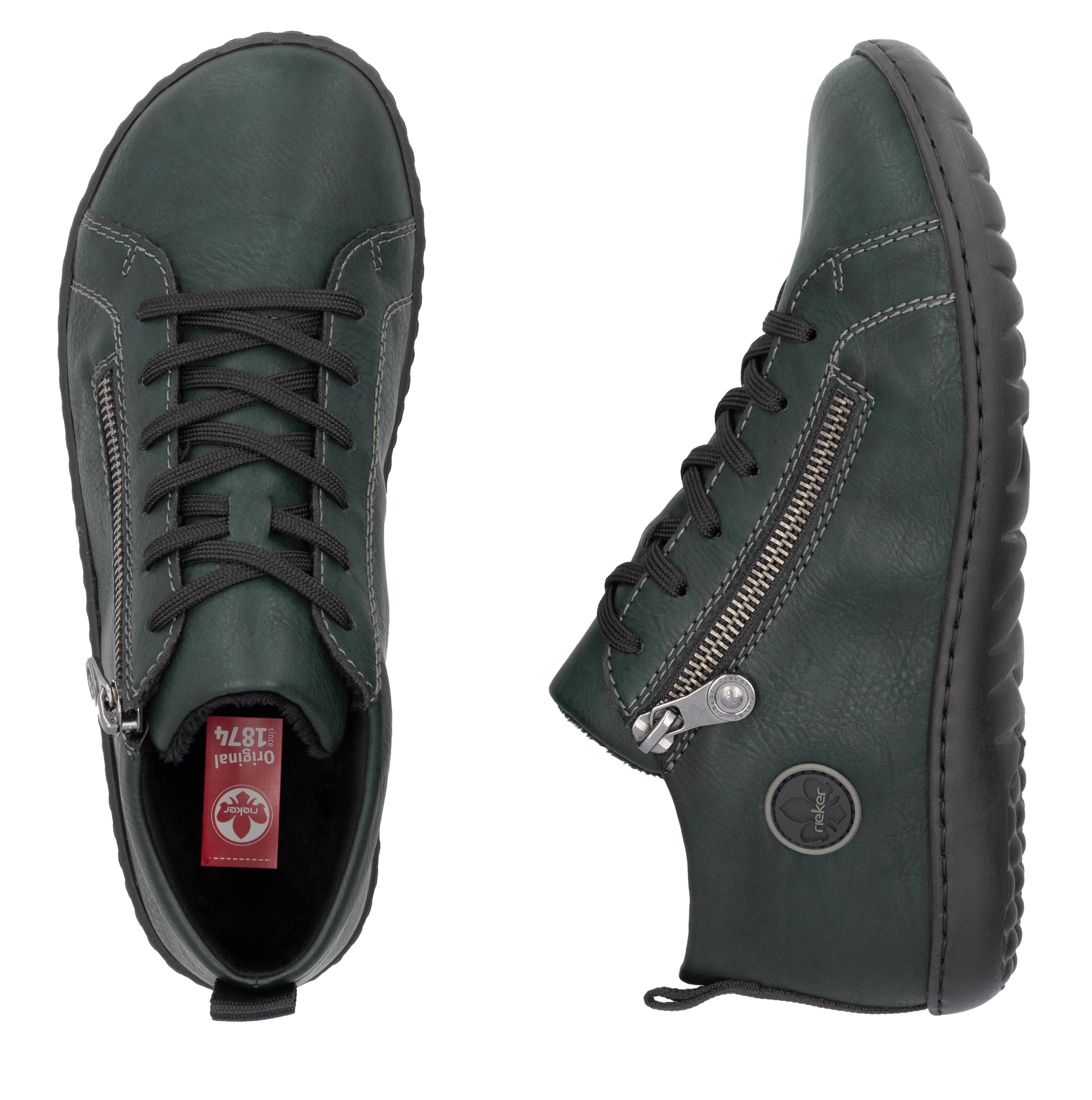 Rieker Sneaker, Freizeitschuh, Halbschuh, Schnürschuh in bequemer Form