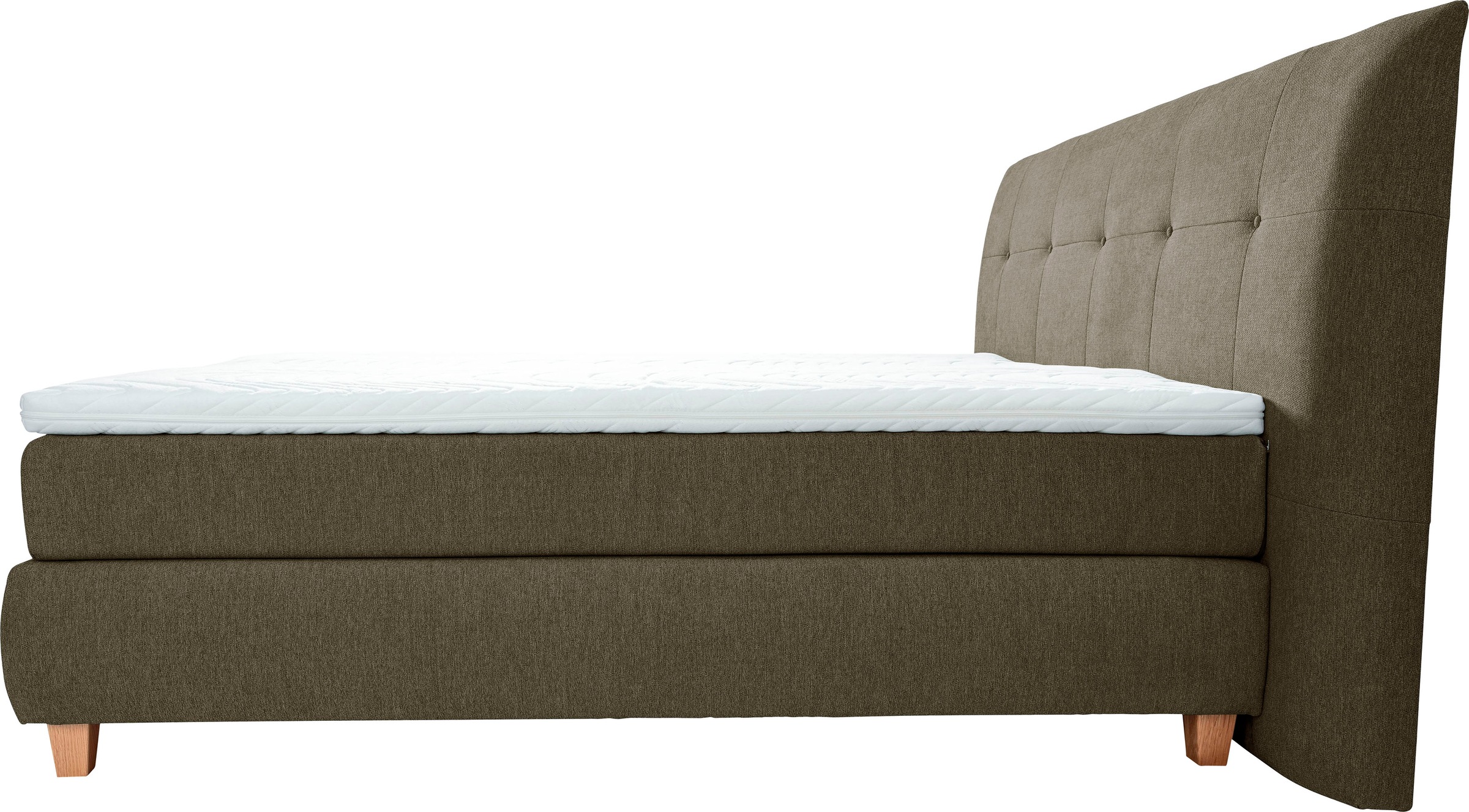 alina Boxspringbett »Luella«, ADA trendline Boxspringbett, inkl. Matratze und Viscoschaum-Topper